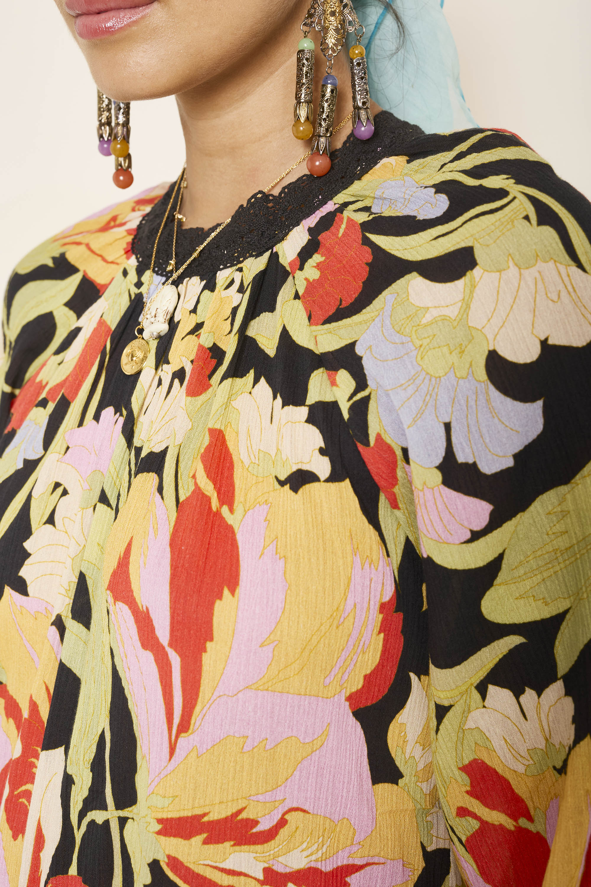 Kahlo - Cece Floral Black