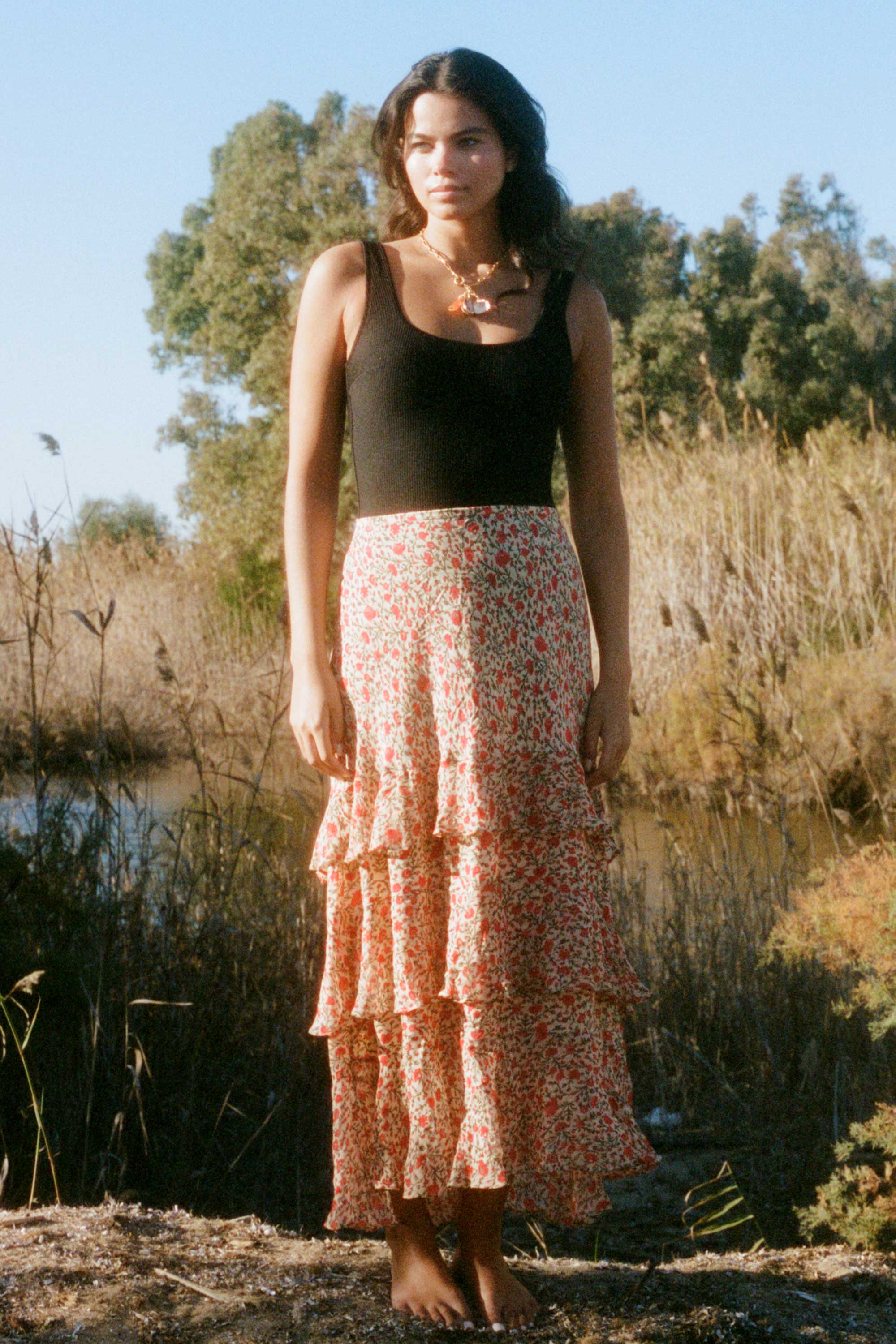 Preslee - Ditsy Cream