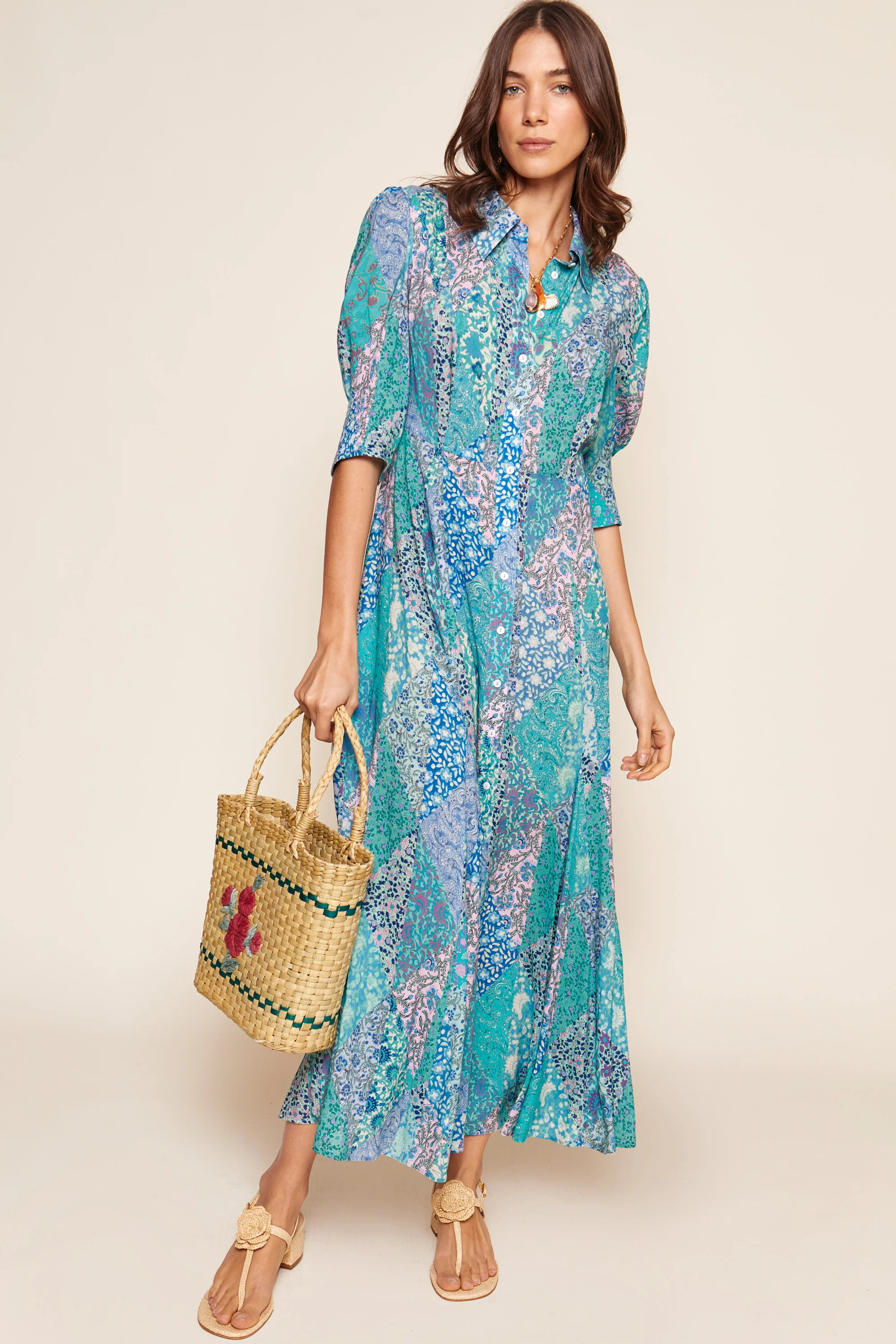 bloom - patchwork blue