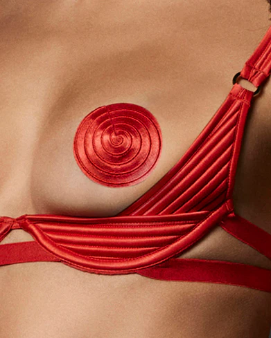 Allegra Nipple Pasties Red