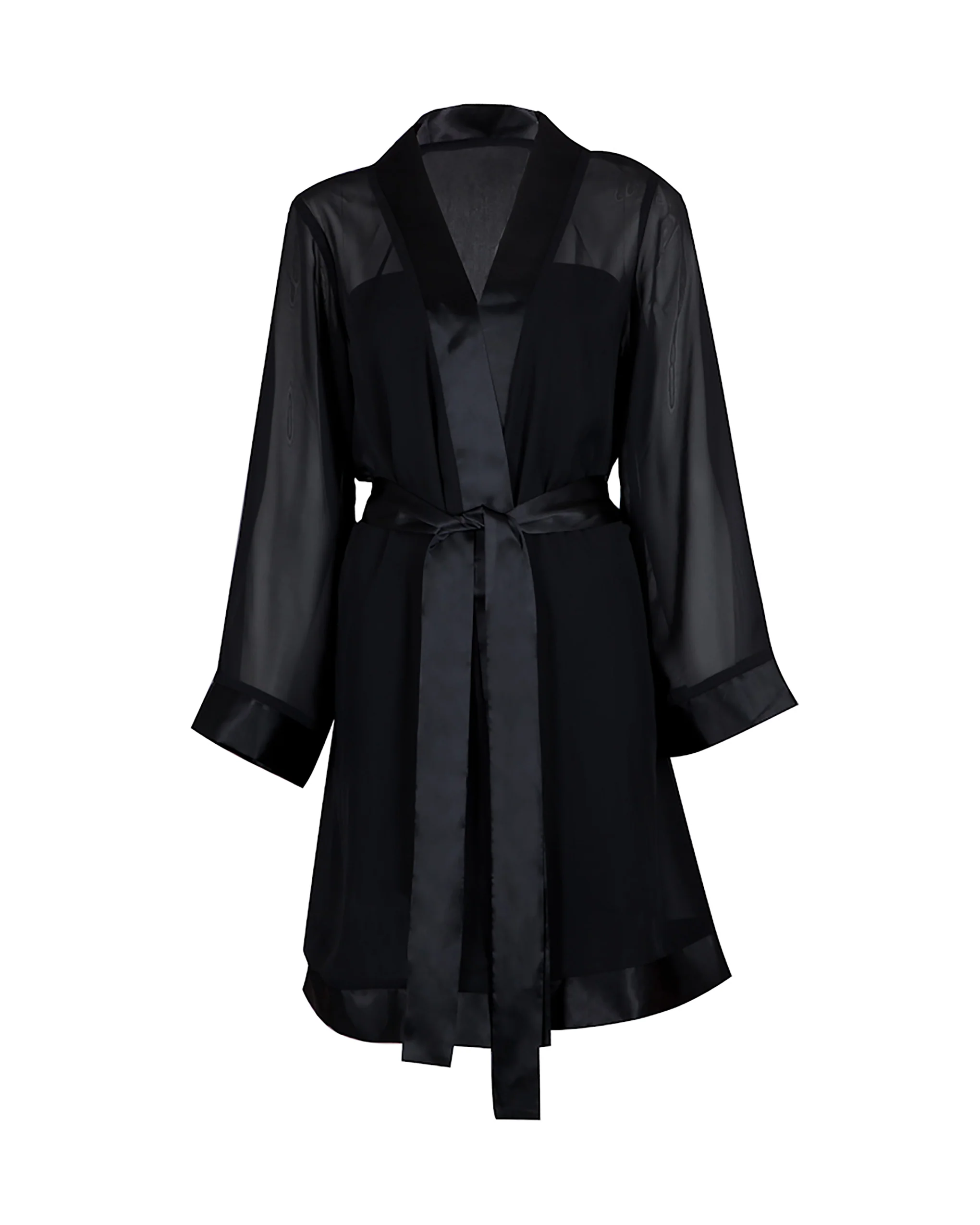 Chiffon Kimono Black