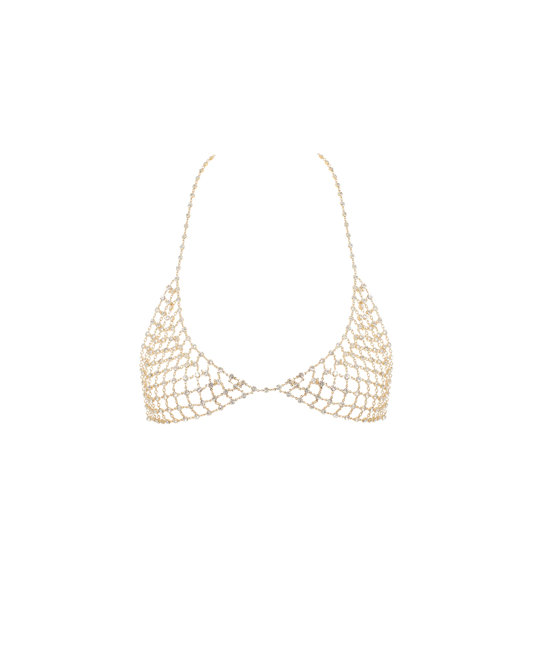 Marli Diamond Lattice Bra Gold