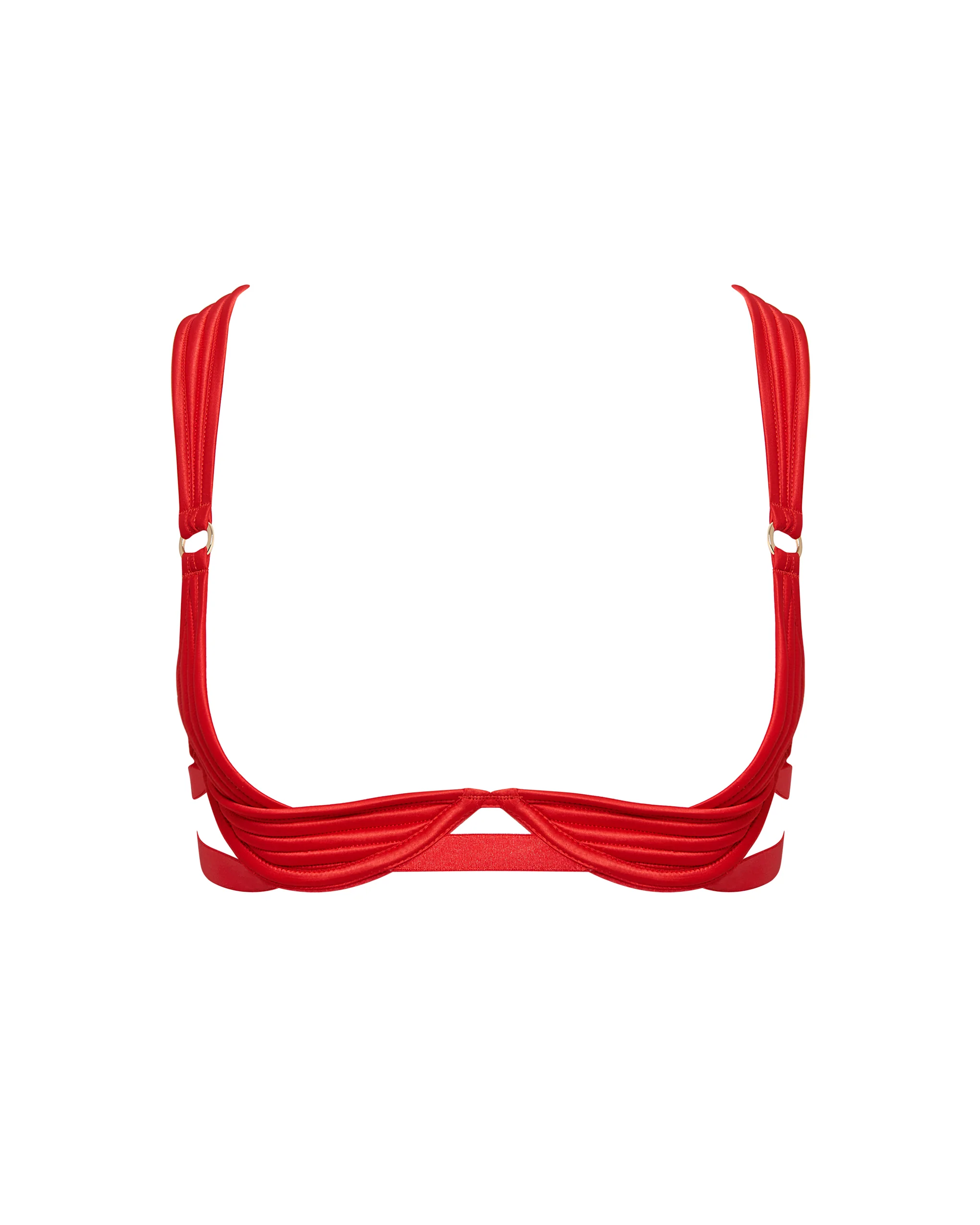 Allegra Open Wired Bra Red