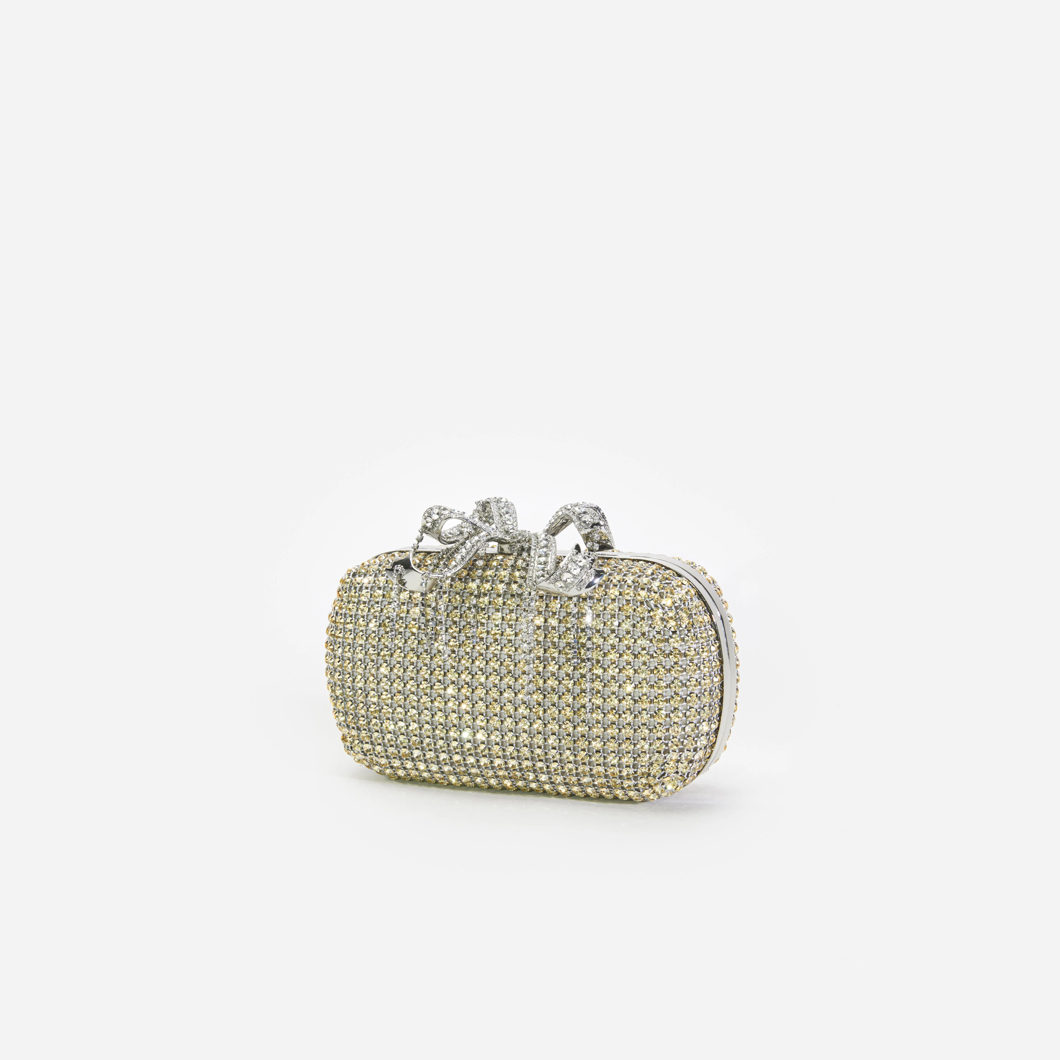 Champagne Chainmail Clutch Bag
