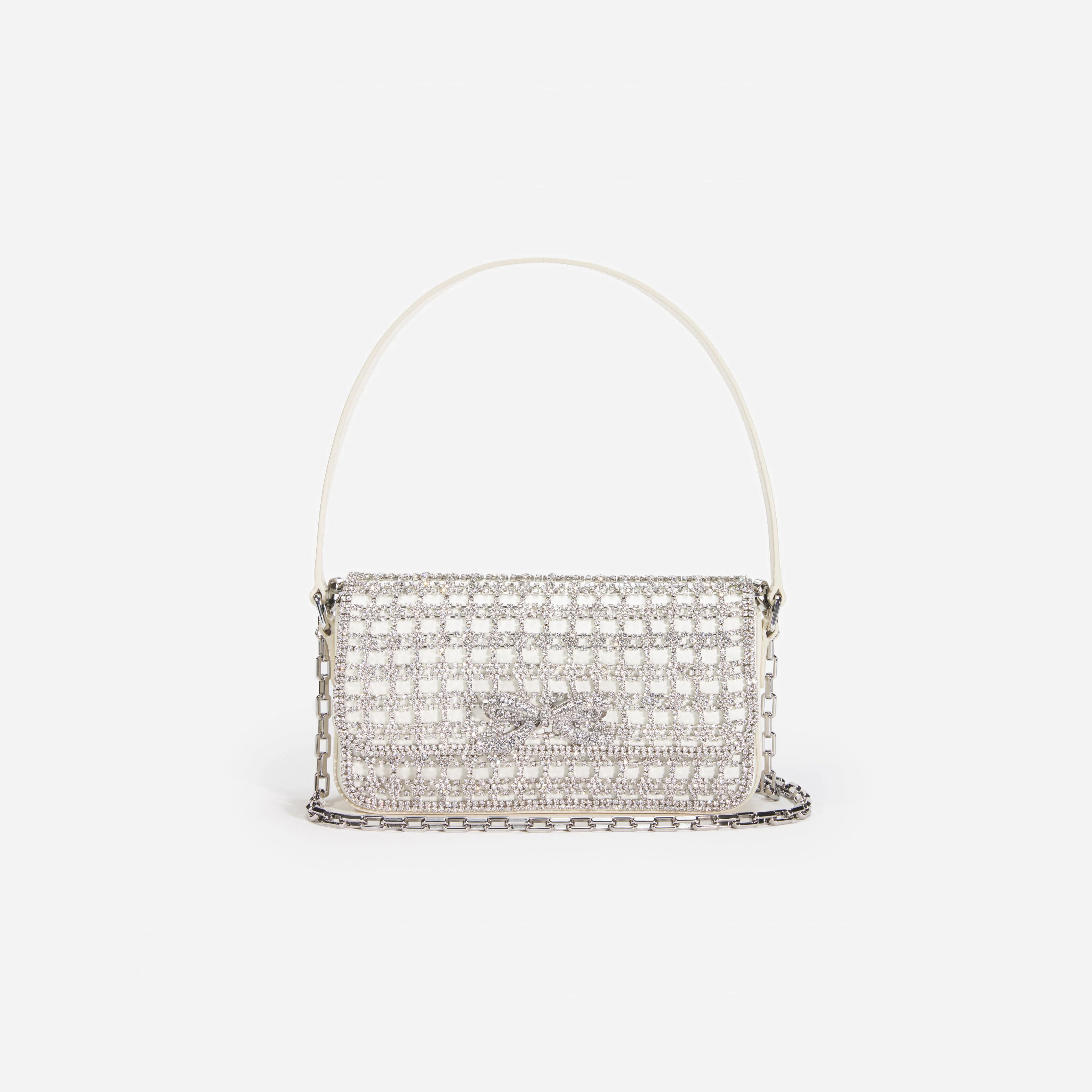Champagne Crystal Baguette Bag
