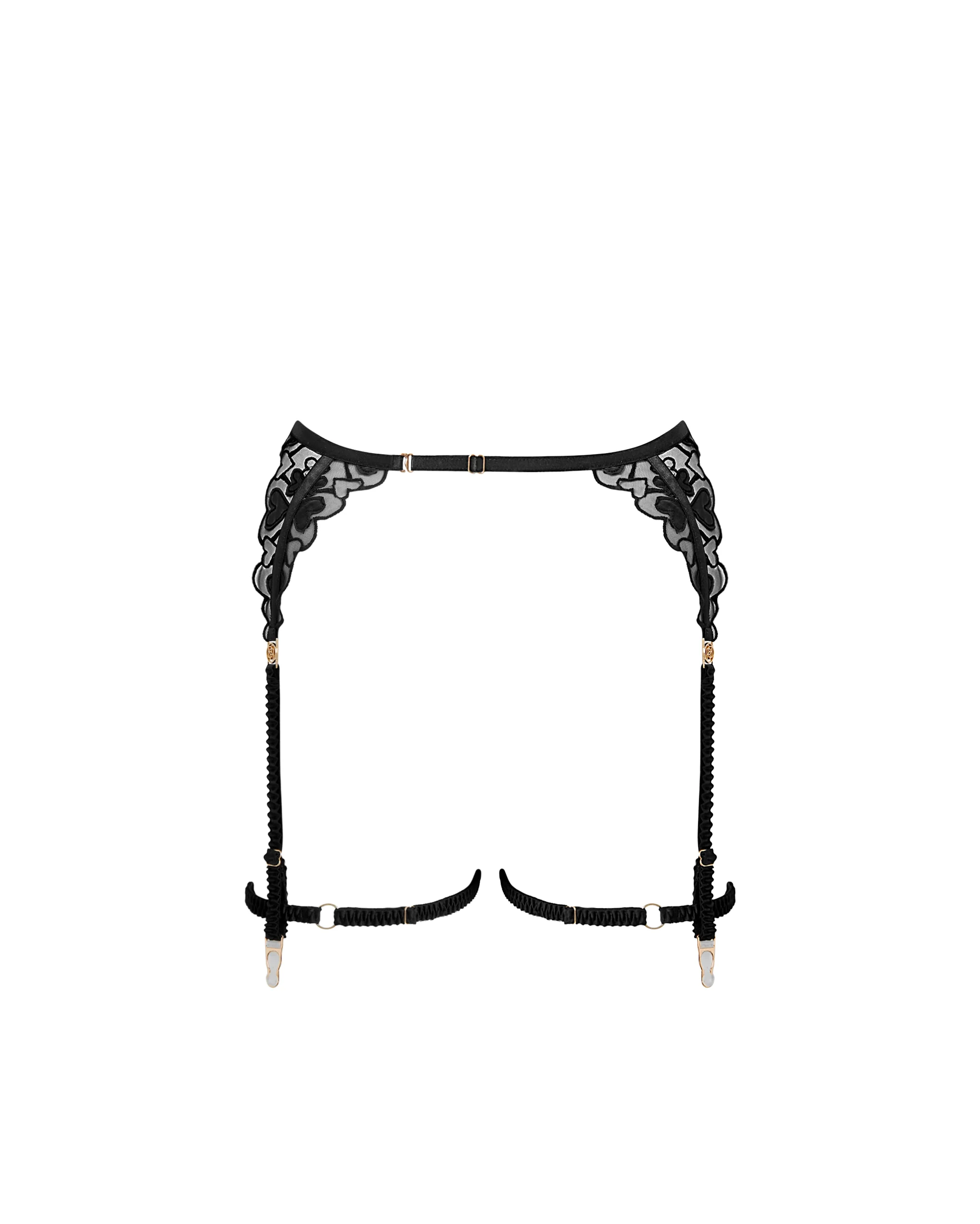 Harlow Suspender Thigh Harness Black