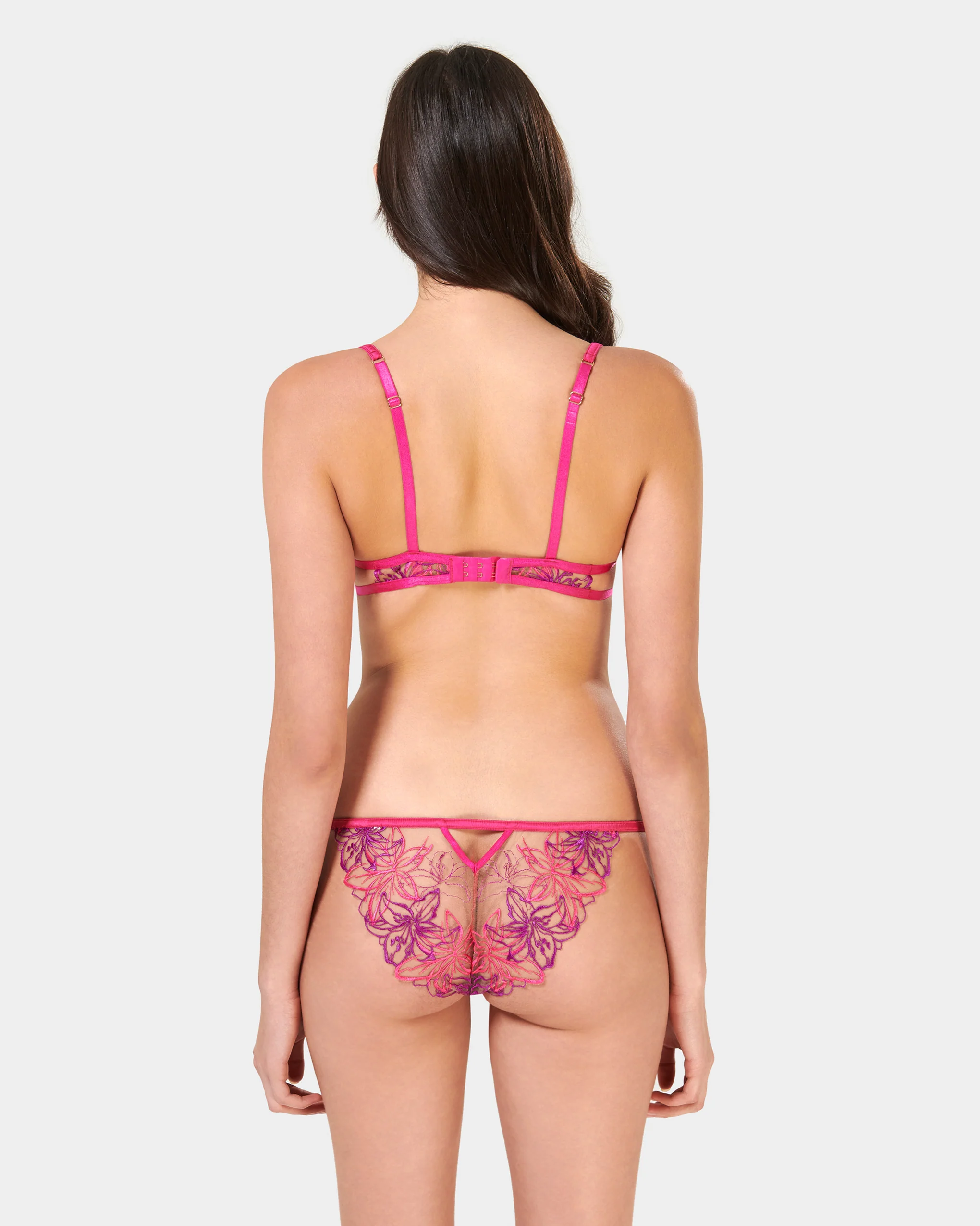 Lilly Bra Fuchsia Pink/Bright Violet/Sheer