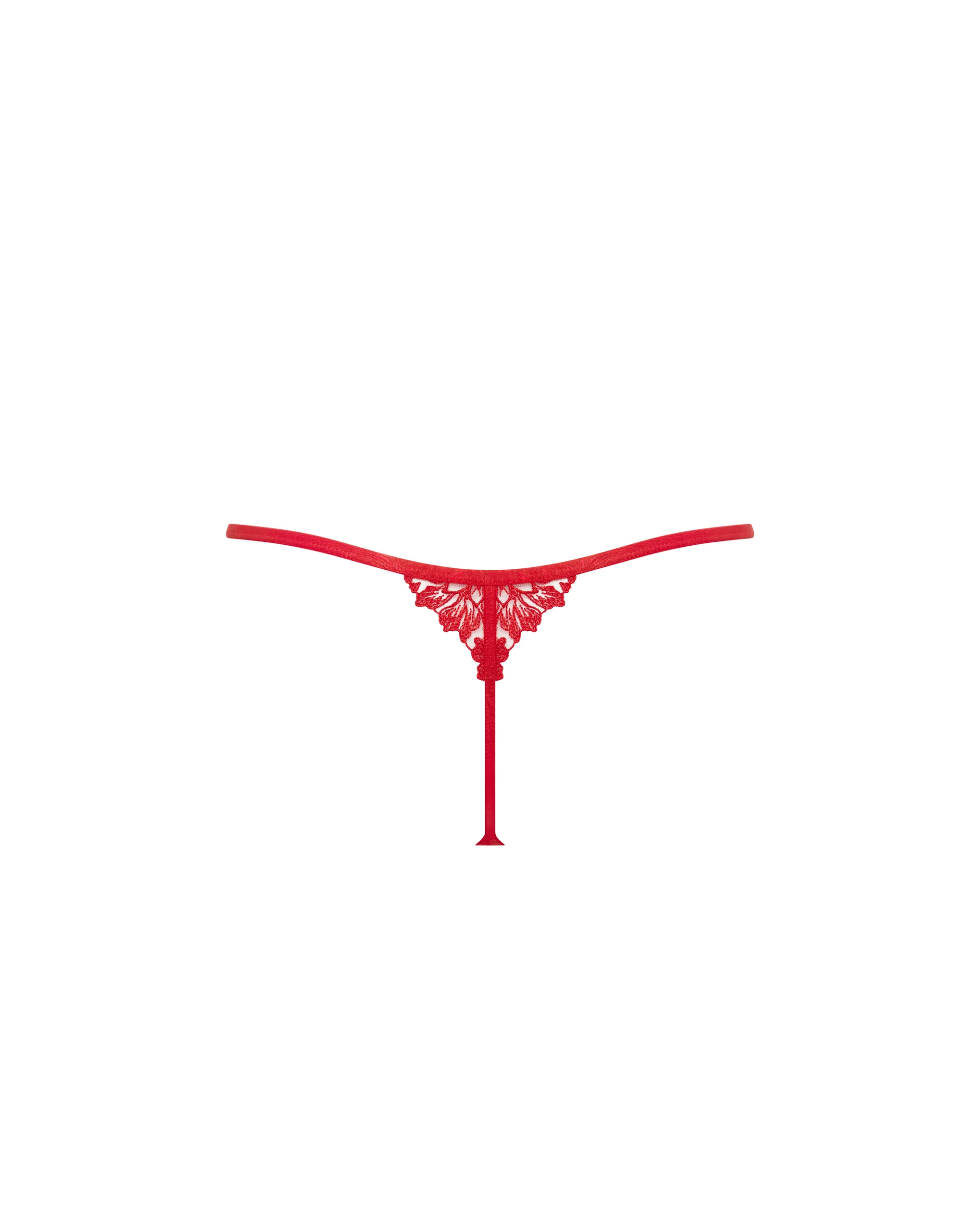 Samara Thong Red/Sheer
