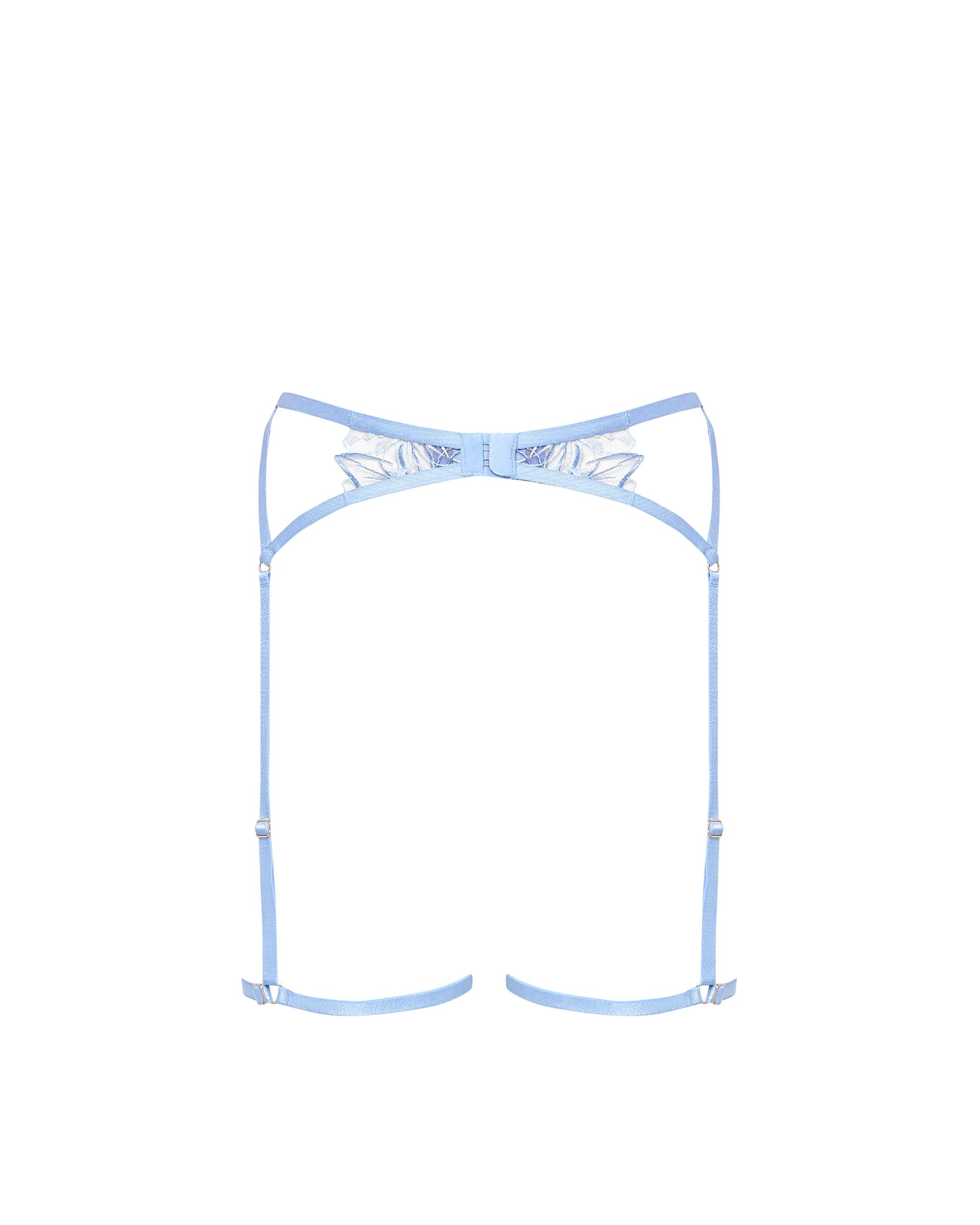 Lilly Thigh Harness Hydrangea Blue/Ice Water Blue/Sheer