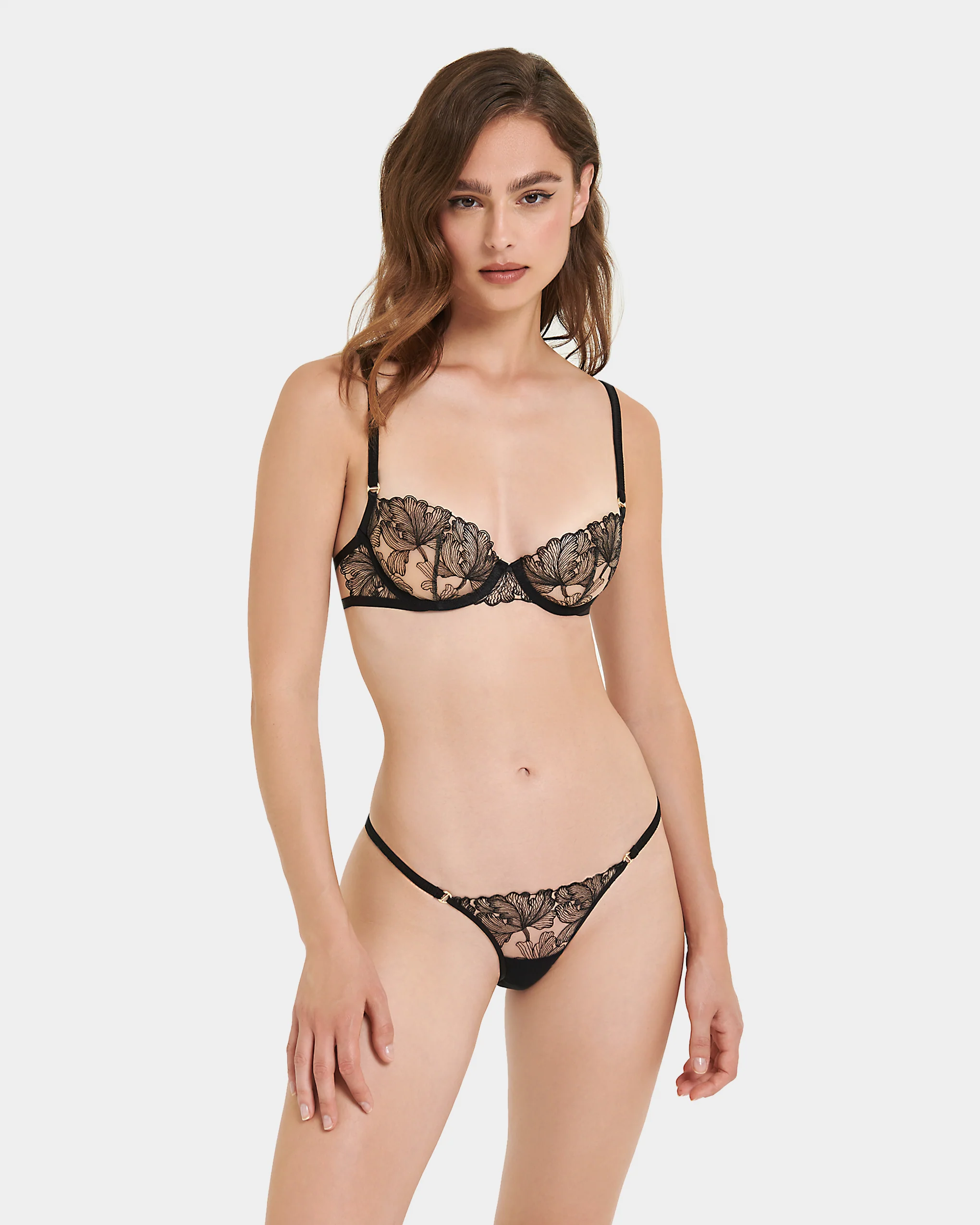 Alula Thong Black/Sheer