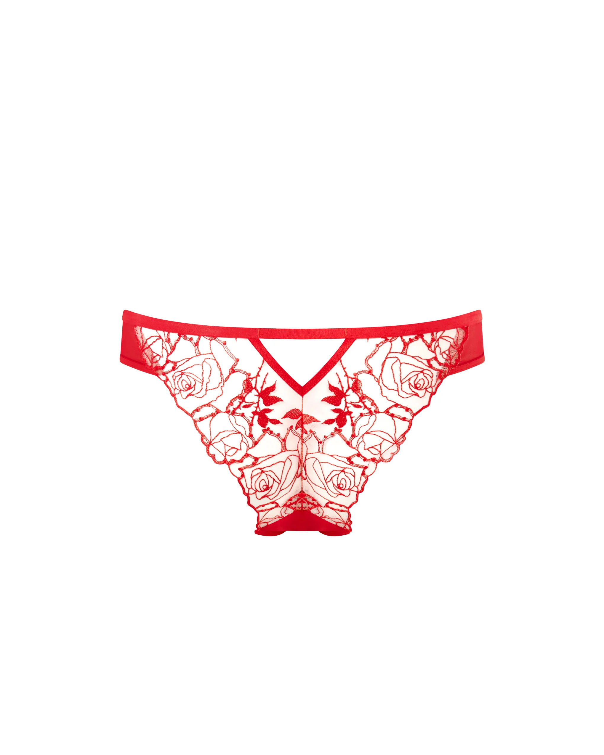 Rosalie Brief Red/Sheer