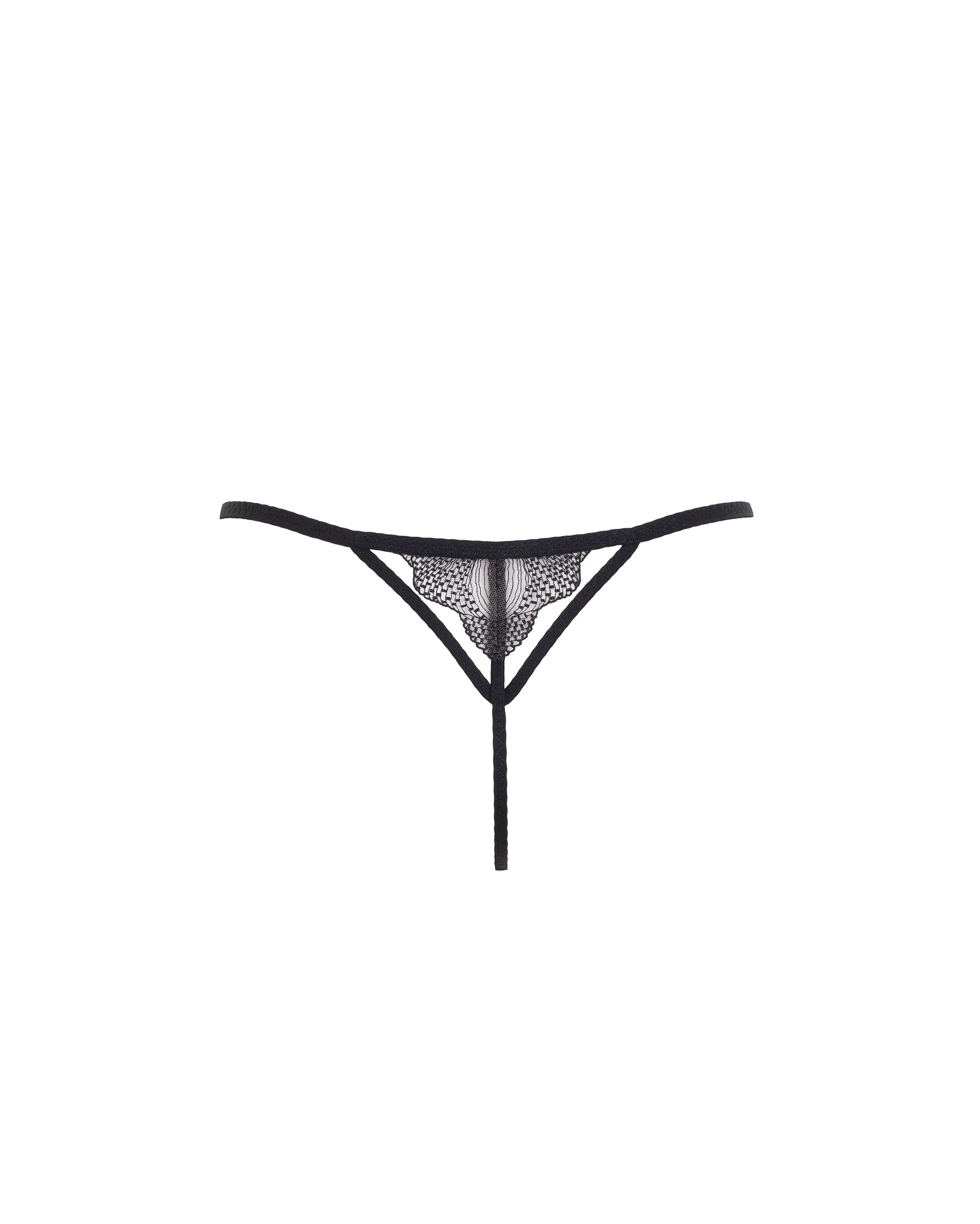 Adeline Thong Sheer/Black