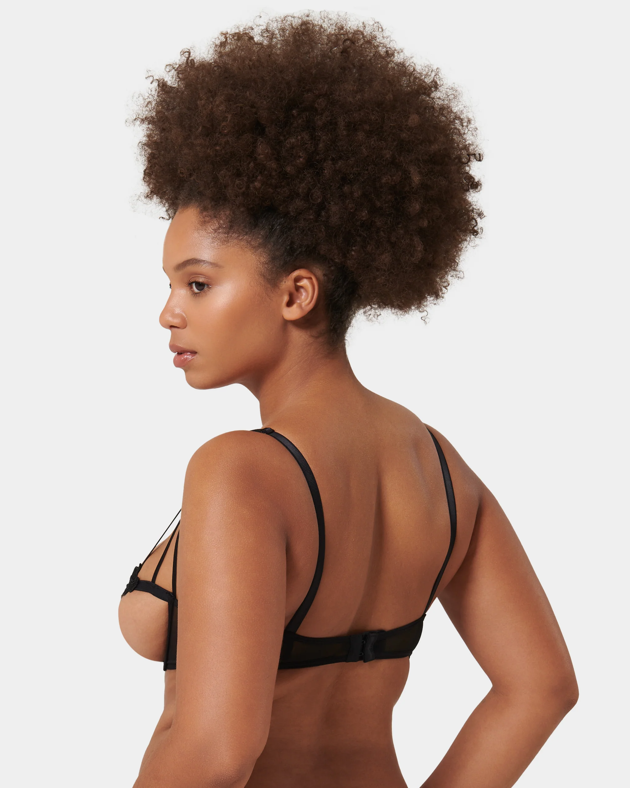 Nova Open Bra Black