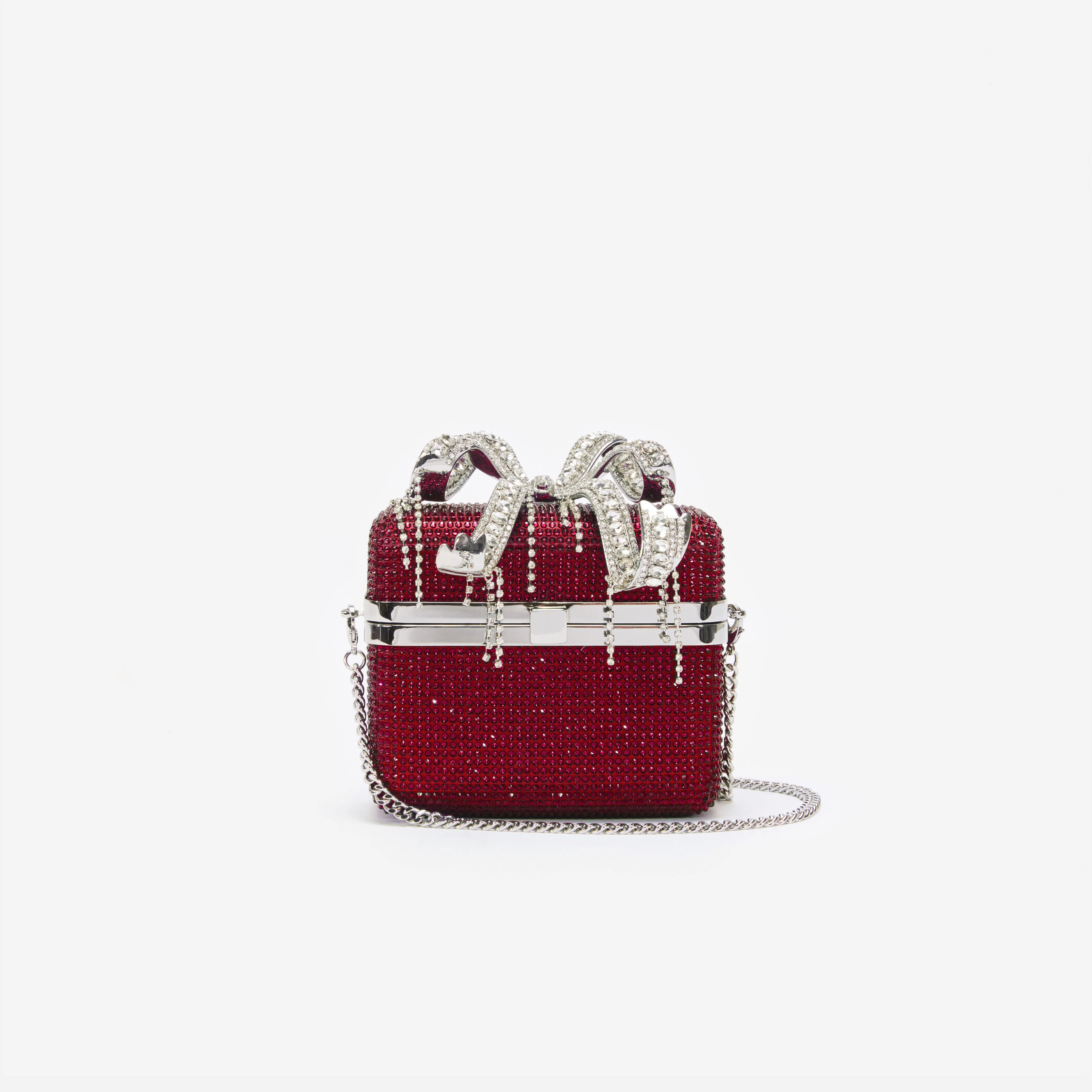Burgundy Crystal Vanity Case