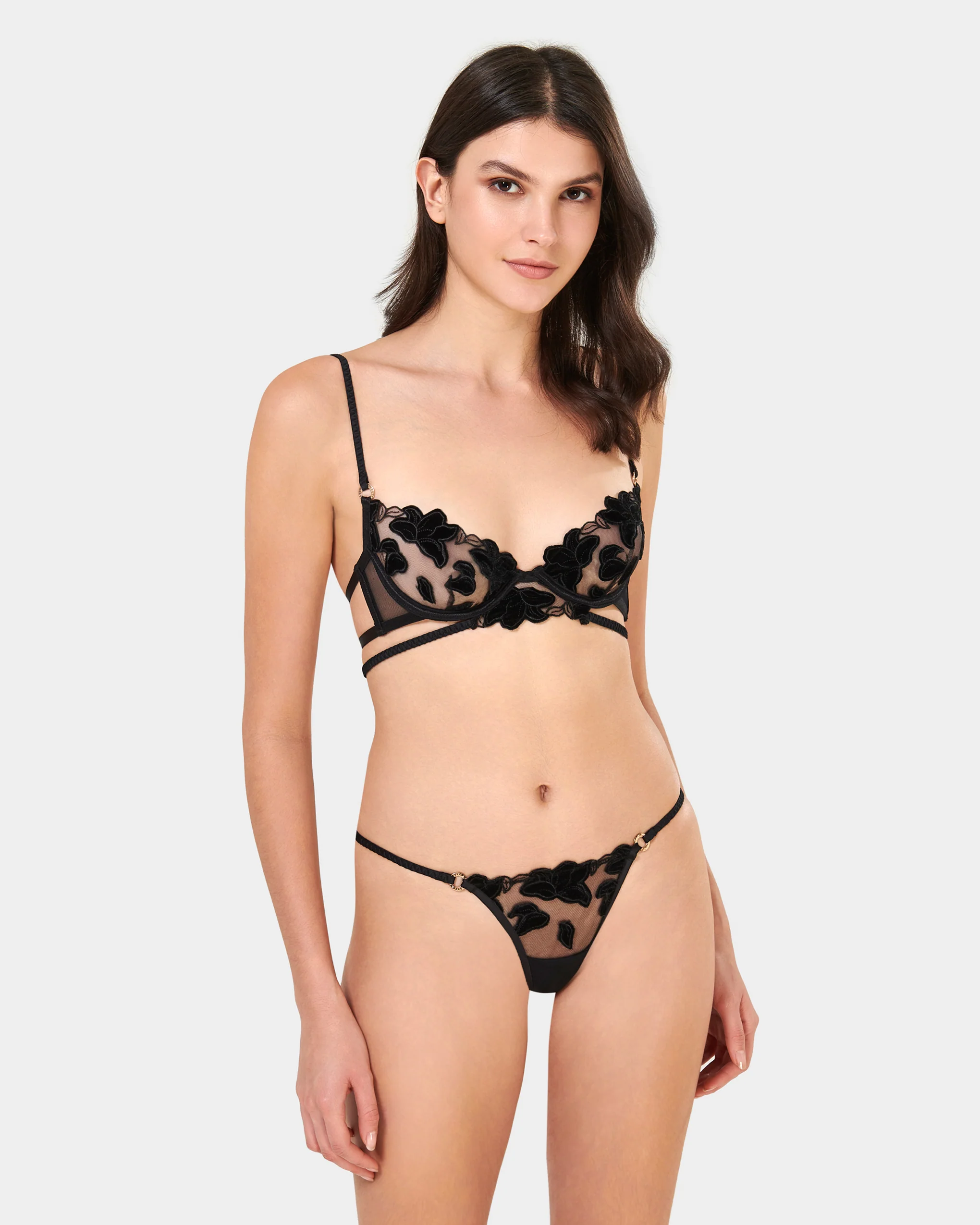 Lena Wired Bra Black