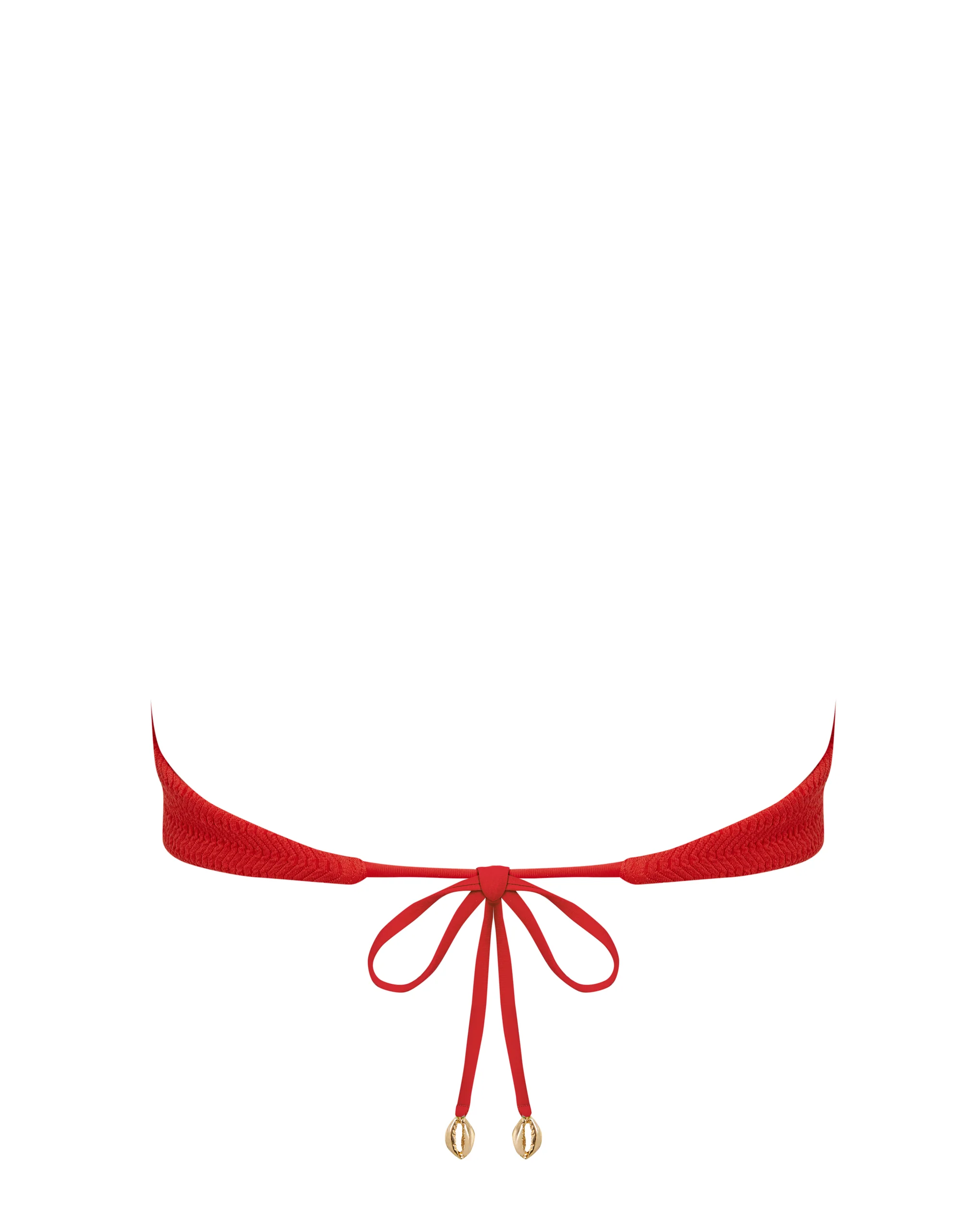 Shala Multi-Way Bandeau Bikini Top Red