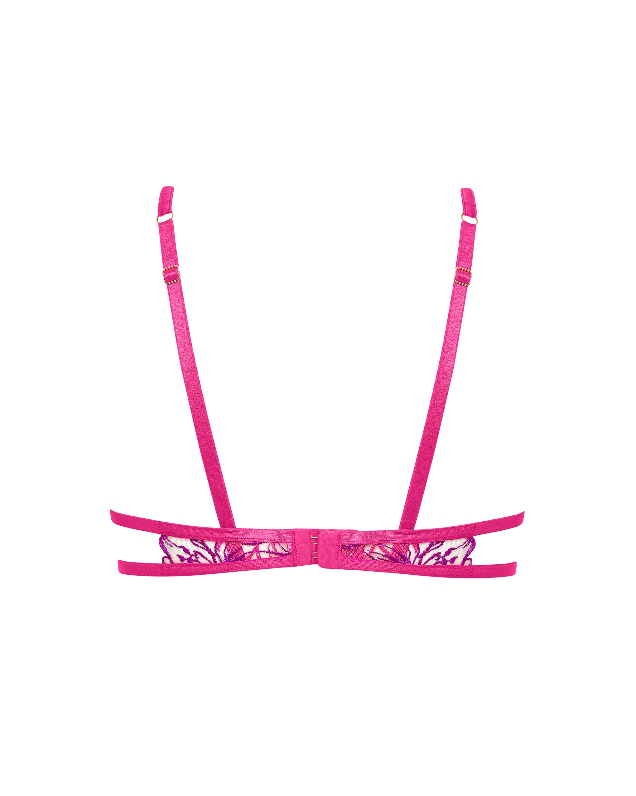 Lilly Bra Fuchsia Pink/Bright Violet/Sheer