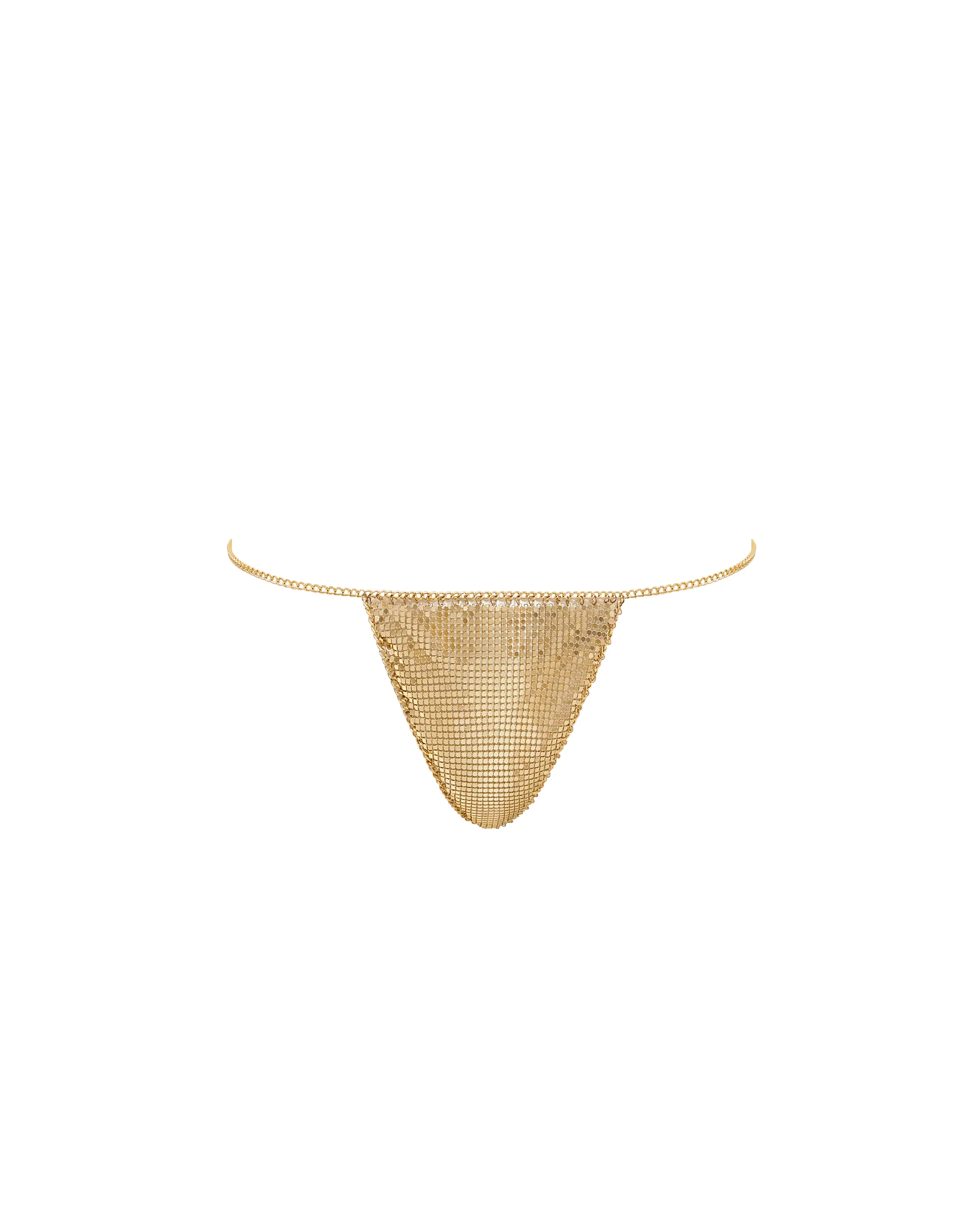 Cyla Chainmail Thong Gold