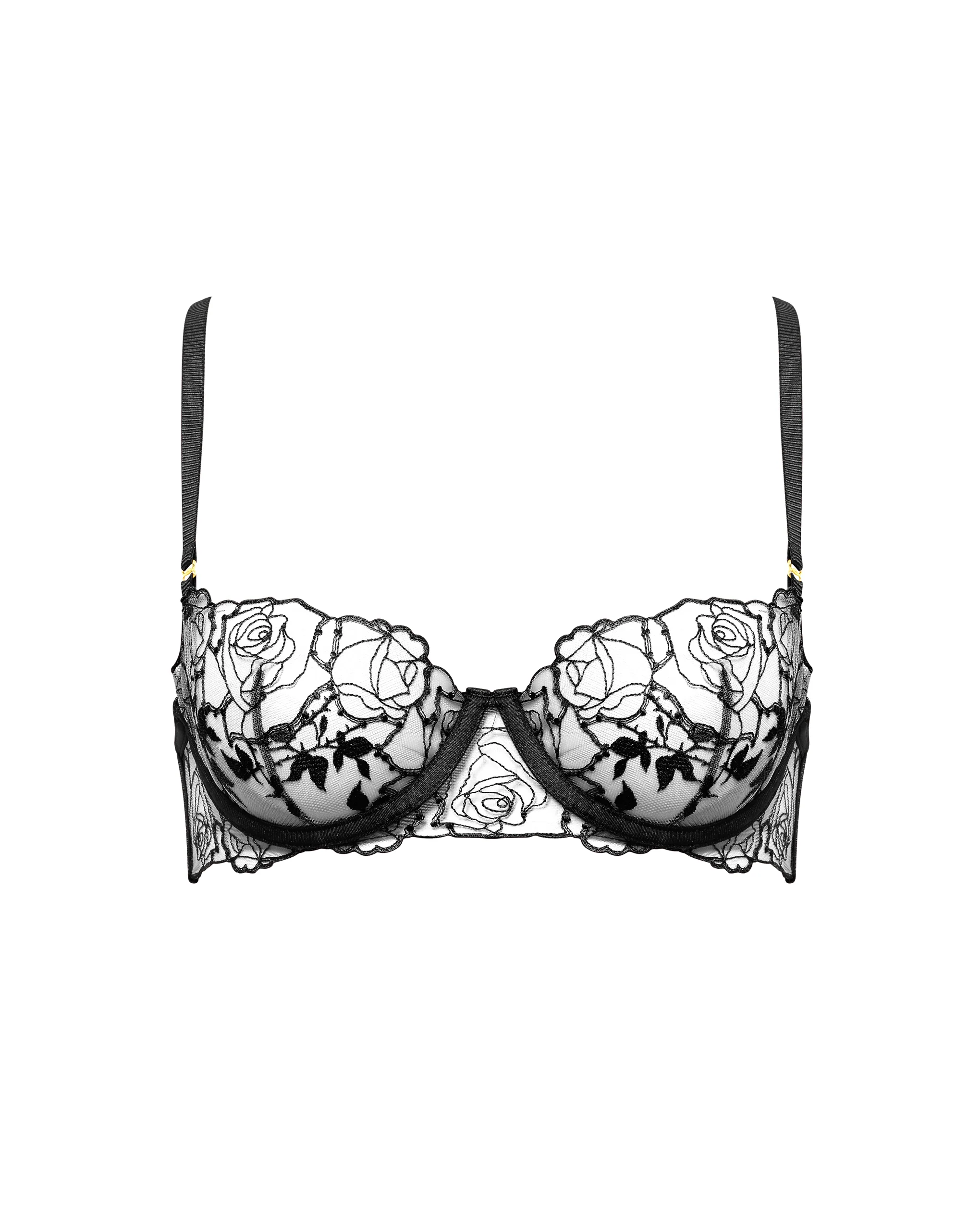 Rosalie Wired Bra Black/Sheer