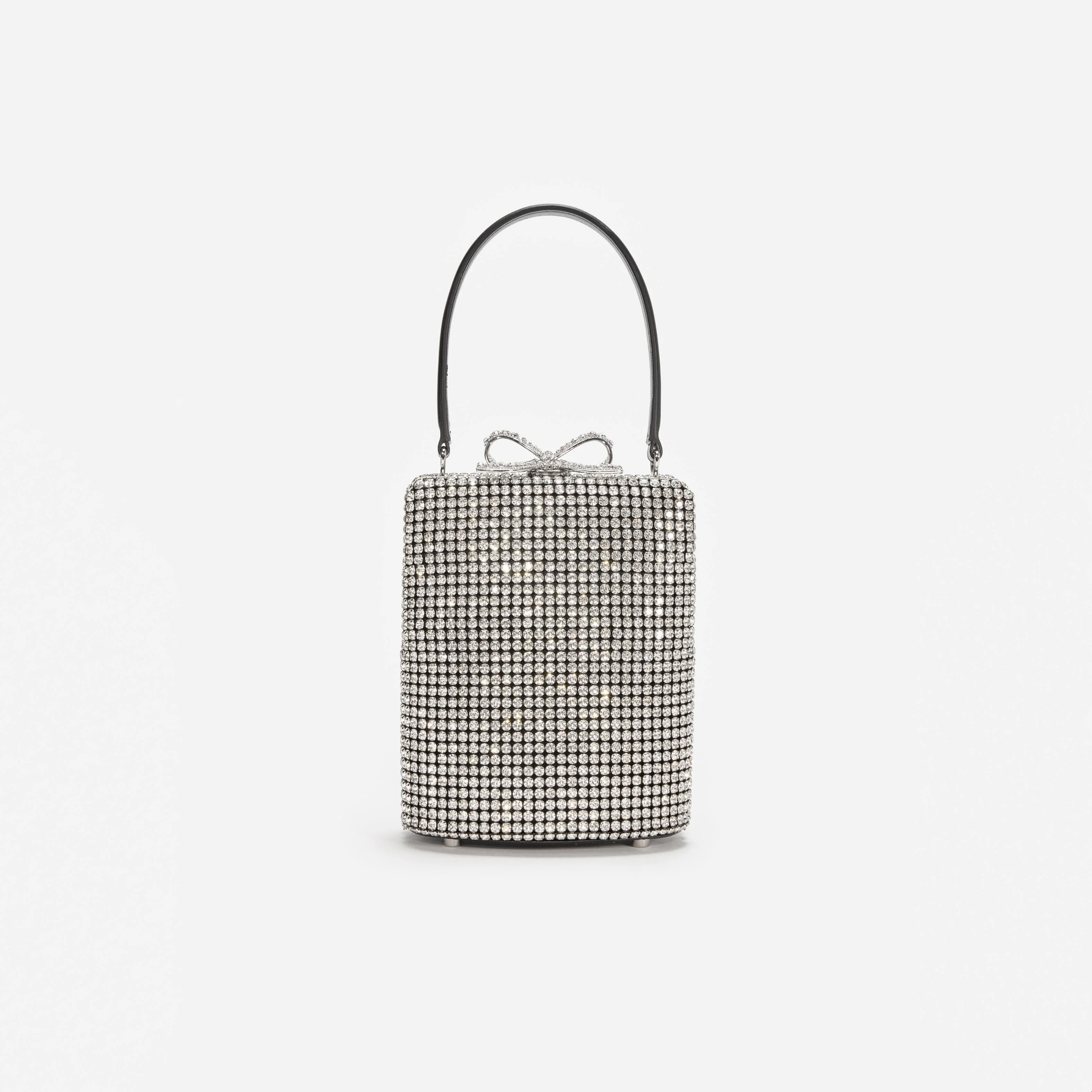 Silver Crystal Fishnet Bag