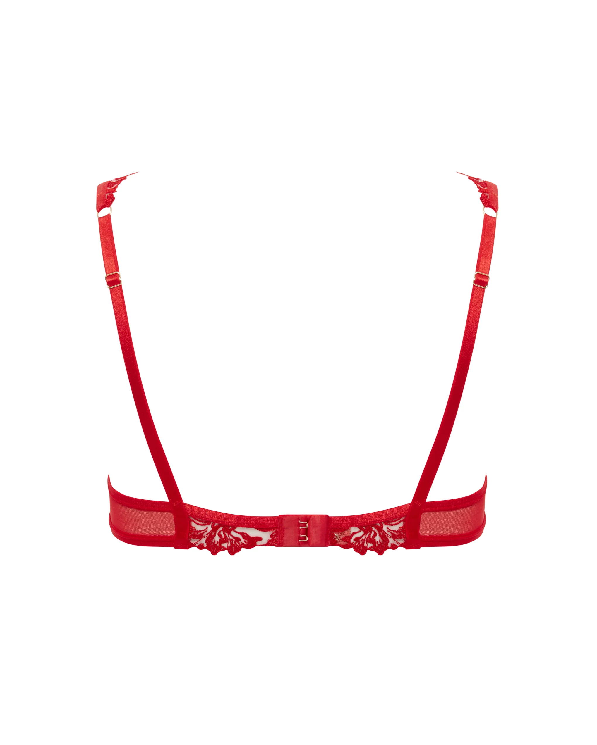 Samara Wired Bra Red/Sheer