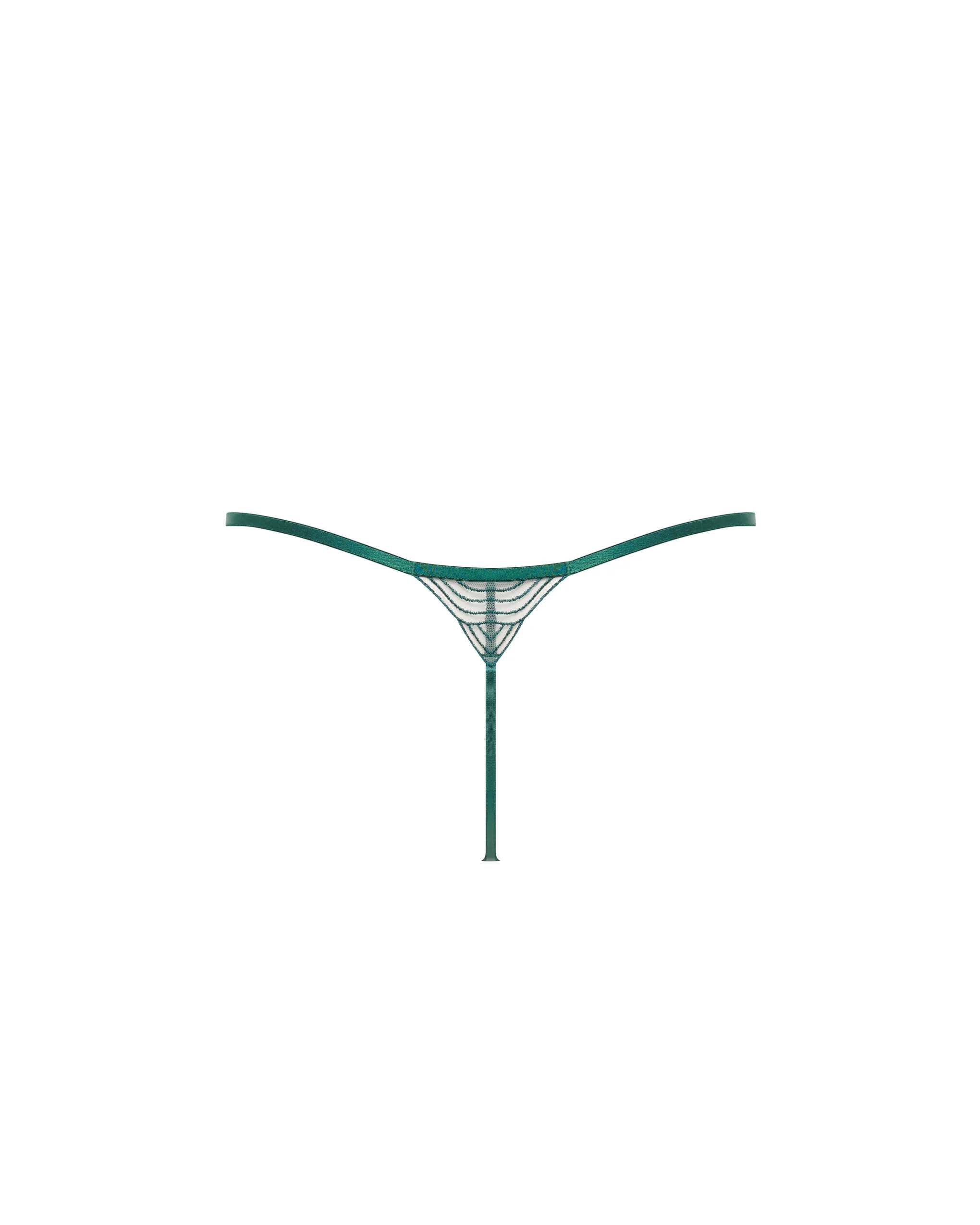 Aster Thong Botanical Garden Green/Sheer