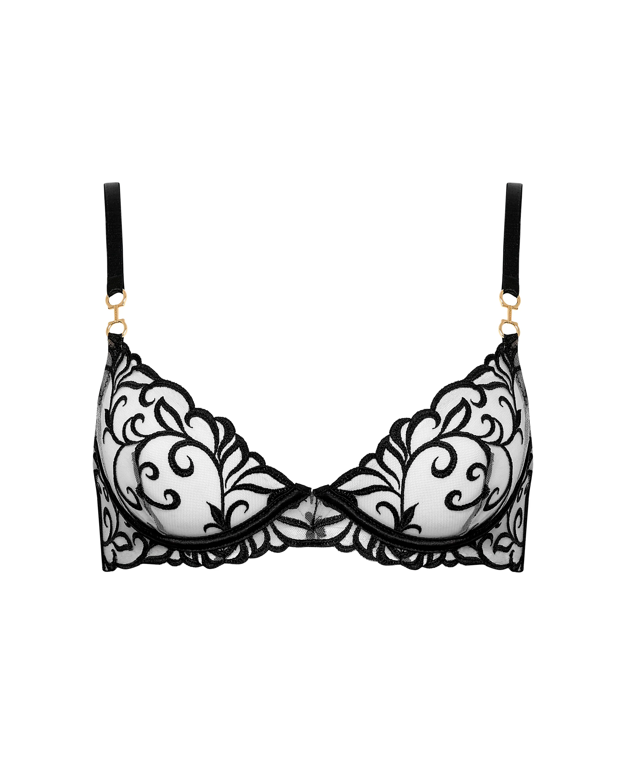 Harriet Eco Bra Black/Sheer