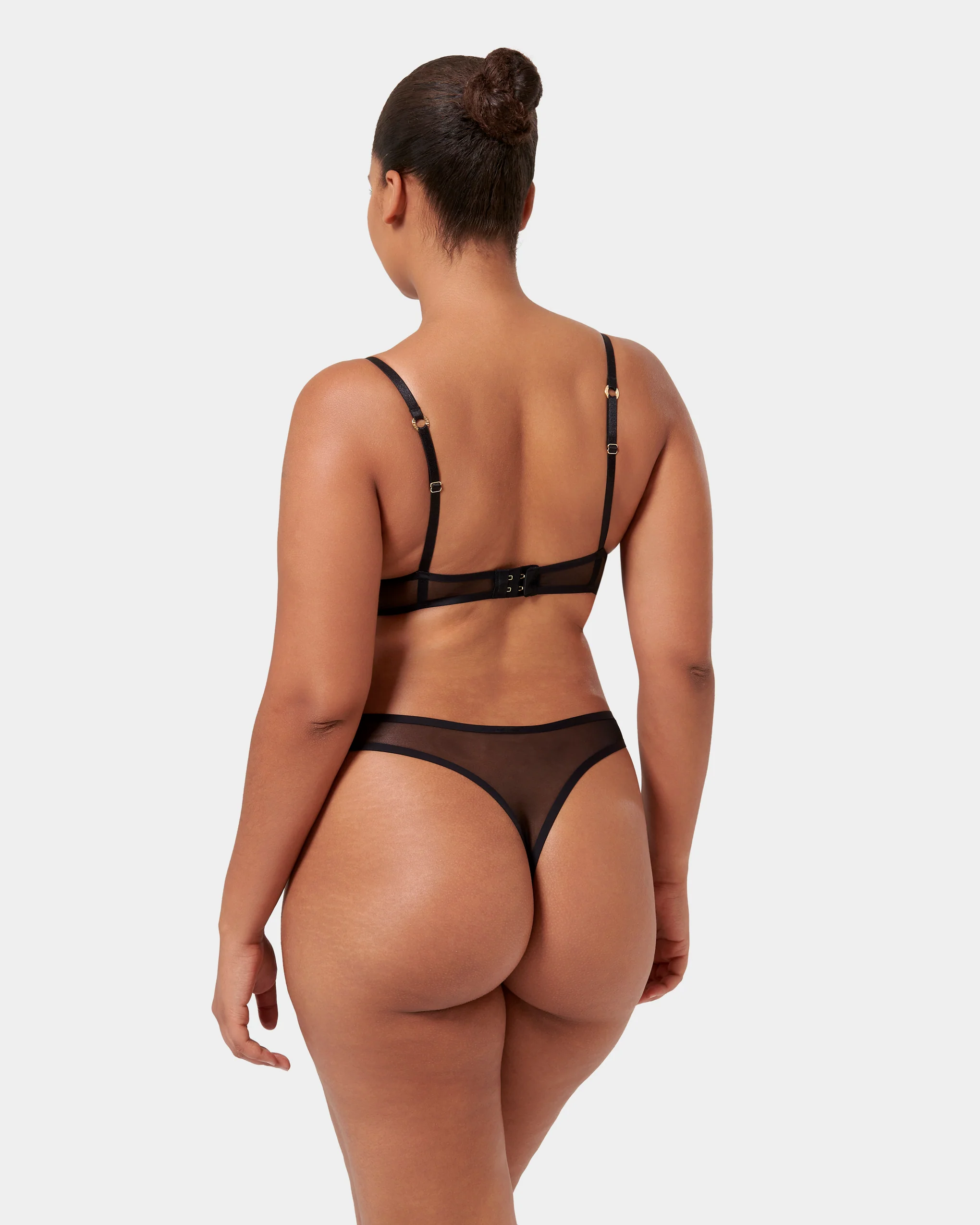 Naomi Sheer Bra Black