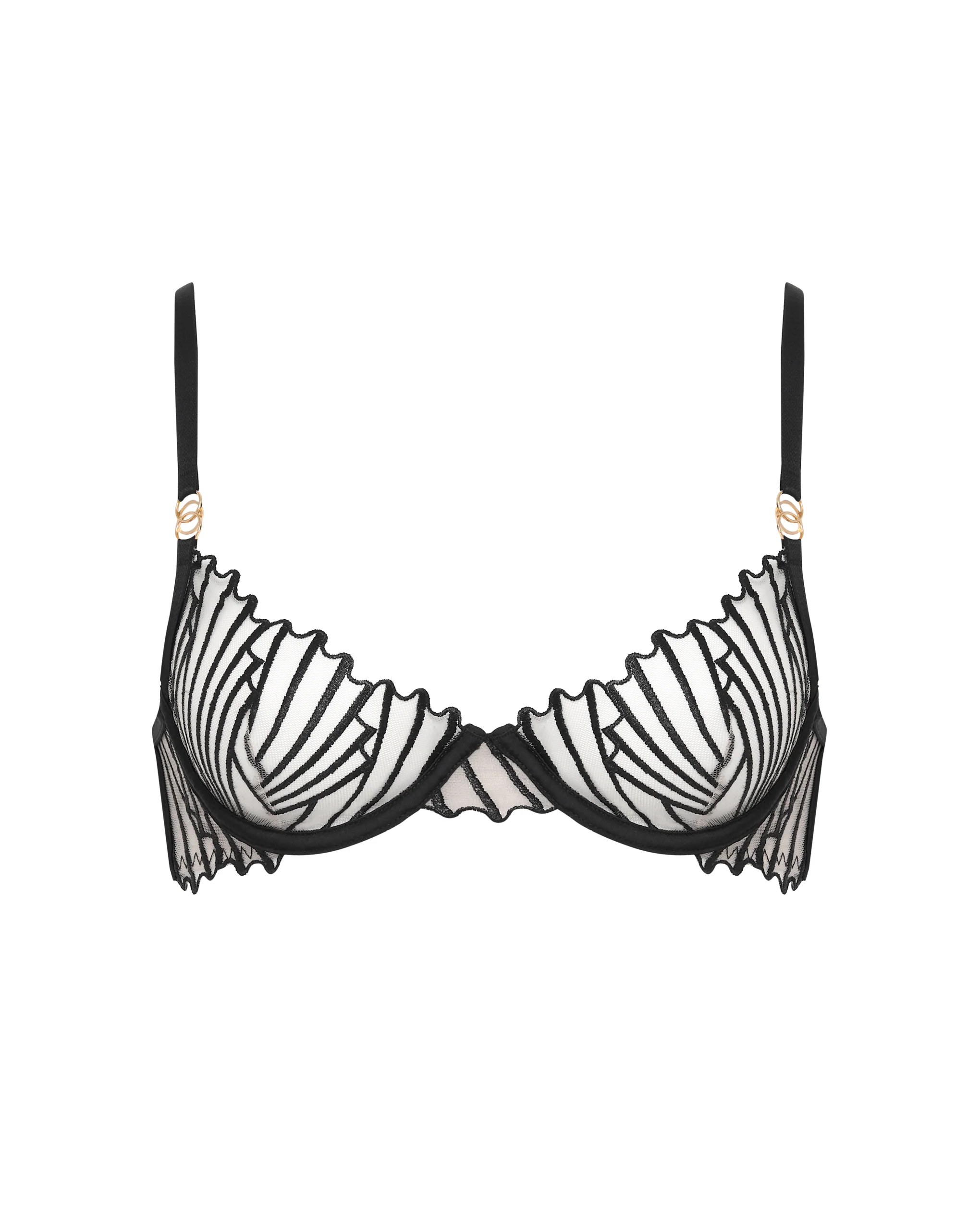 Goya Wired Bra Black/Sheer