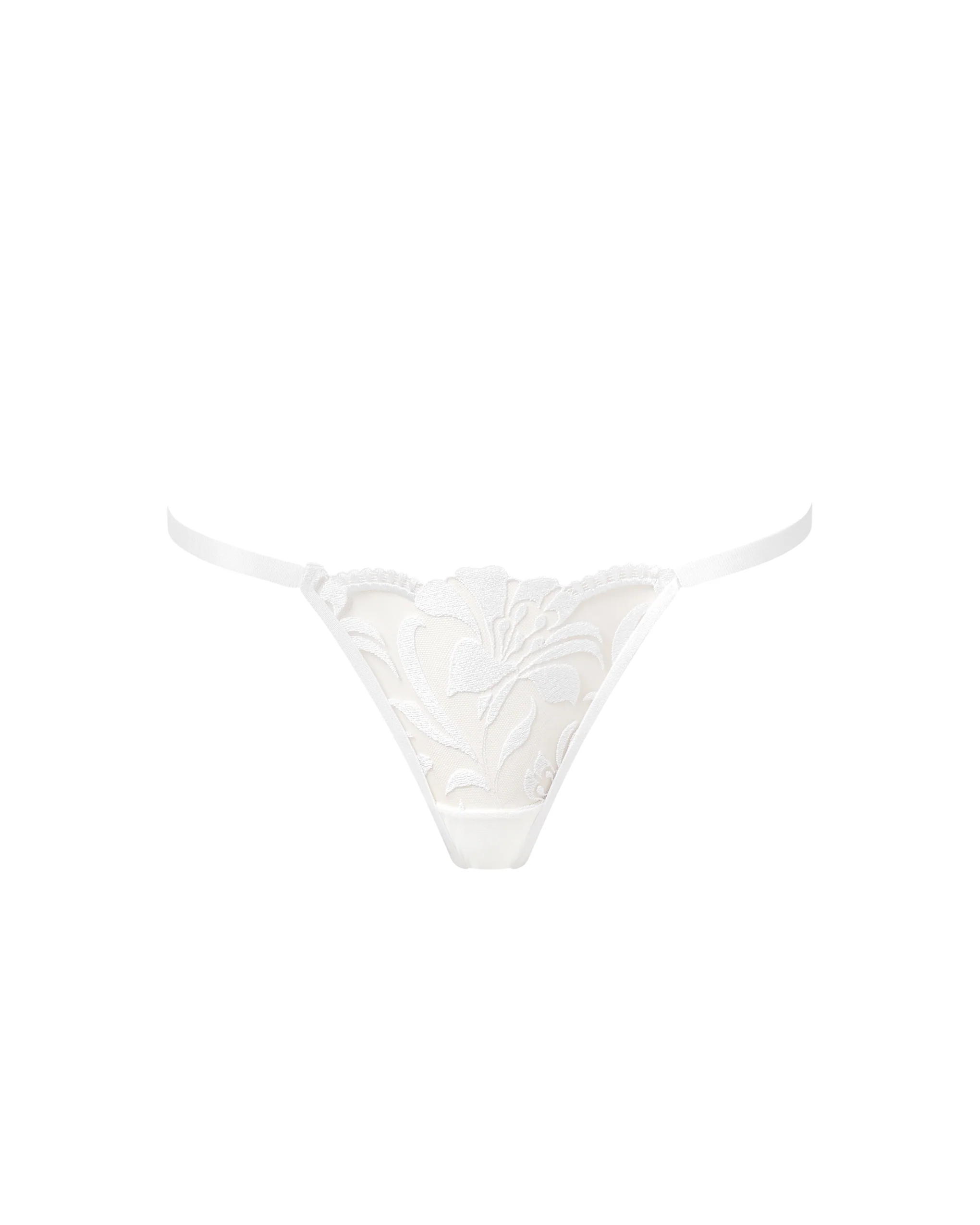 Leonora Thong White/Sheer