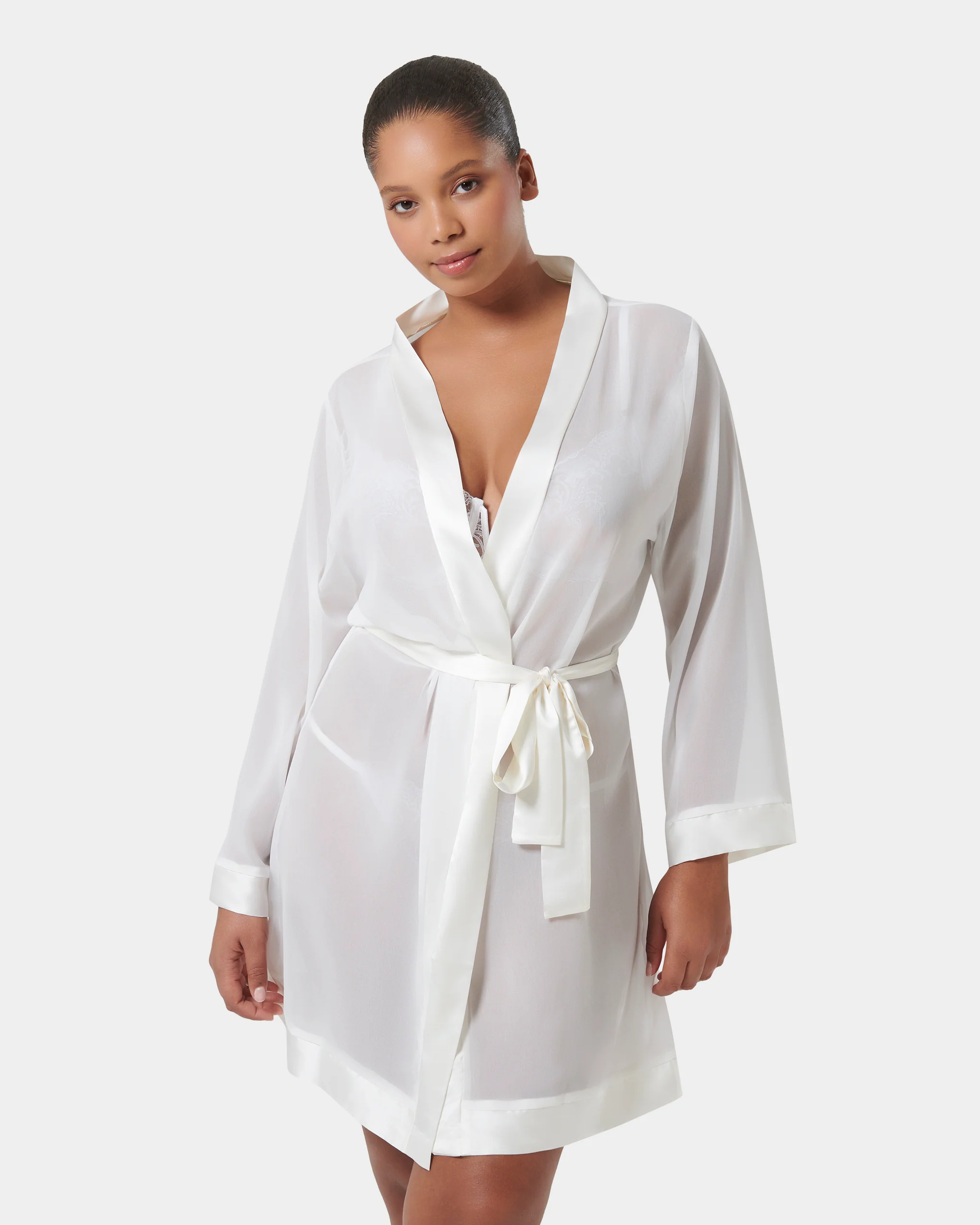 Chiffon Kimono Ivory