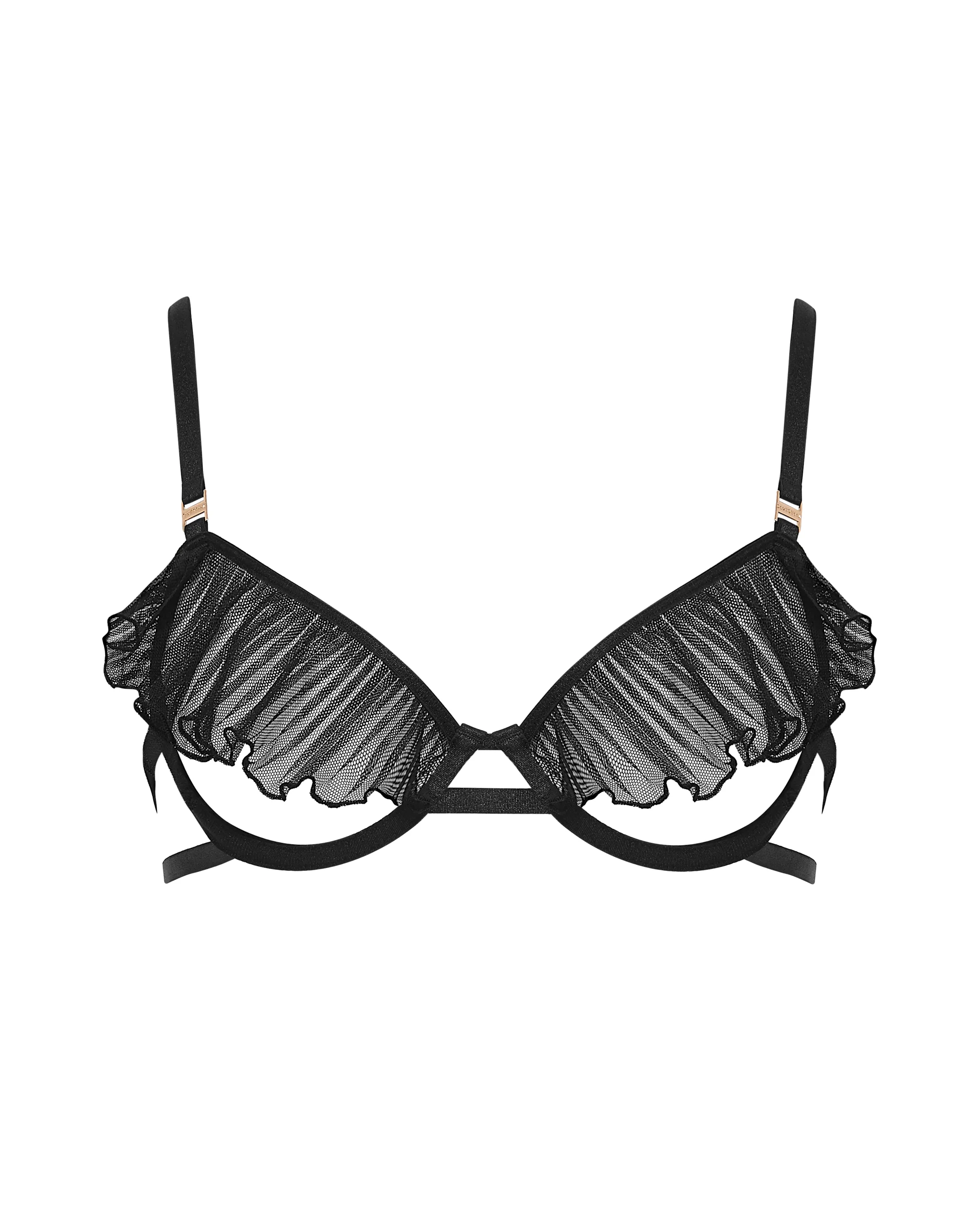 Matisse Sheer Open Bra Black