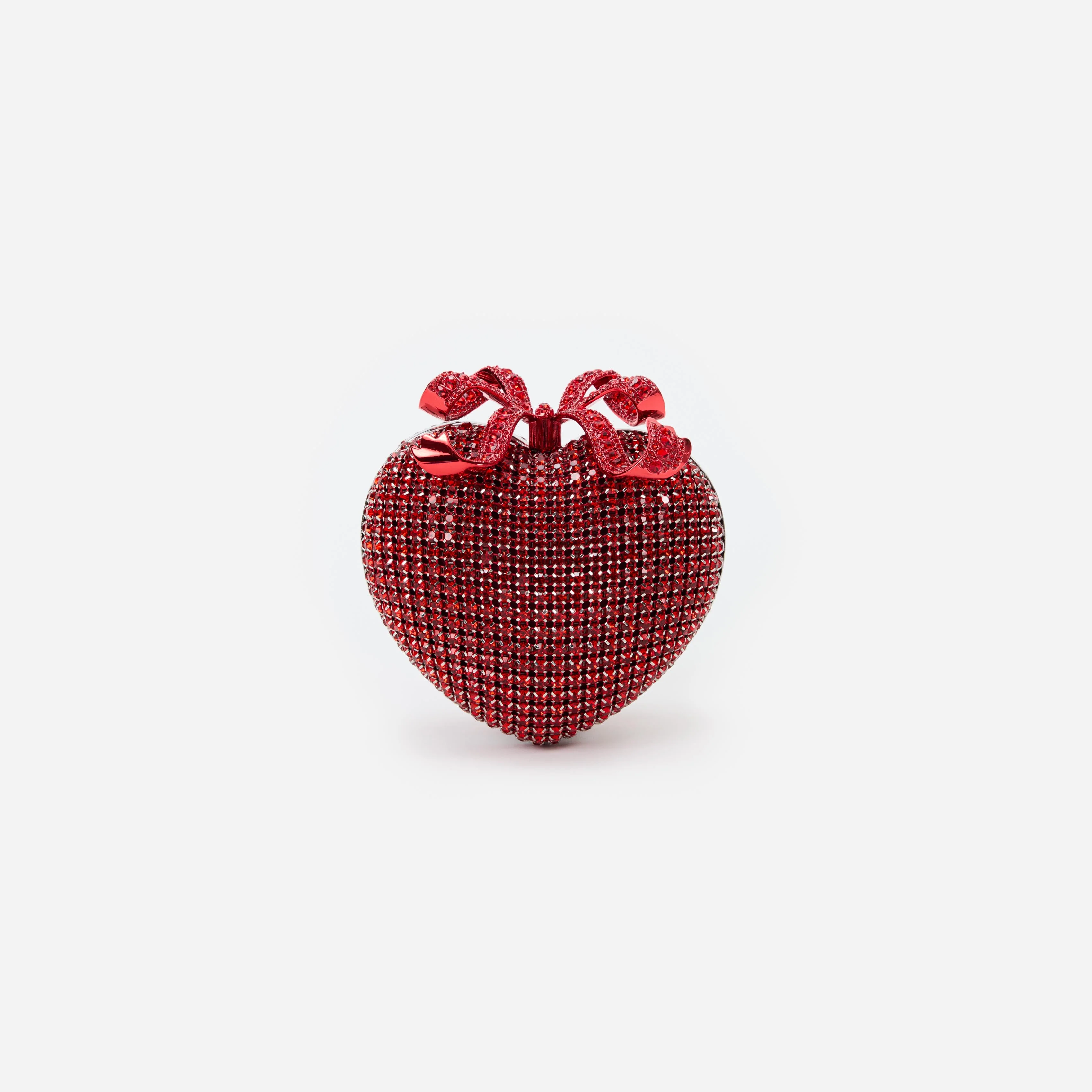 Red Crystal Heart Clutch