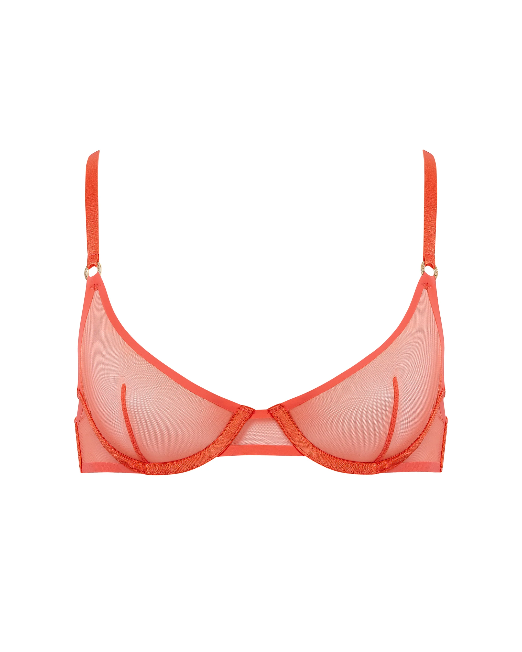 Naomi Wired Bra Hot Coral