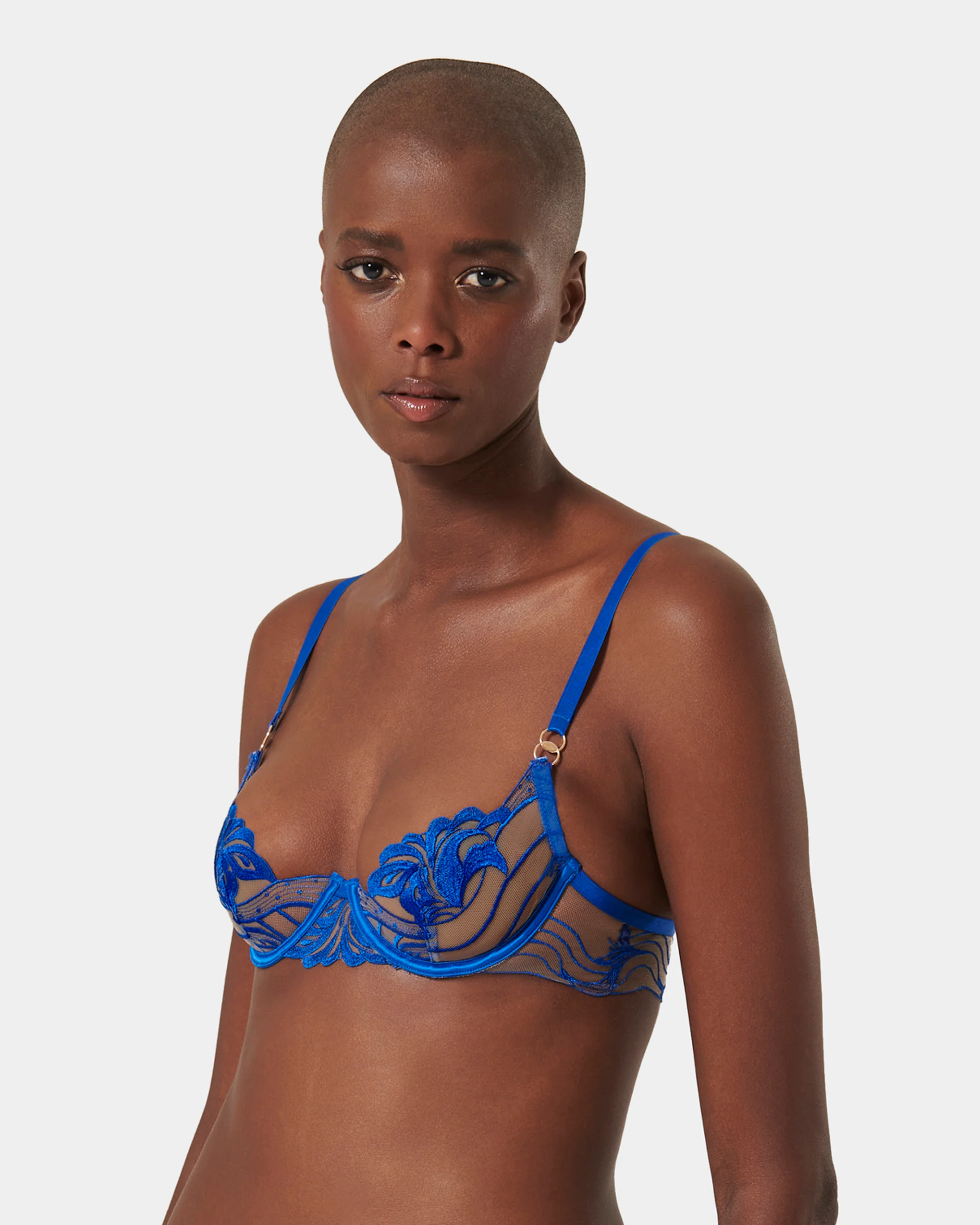 Monique Wired Bra Egyptian Blue/Sheer