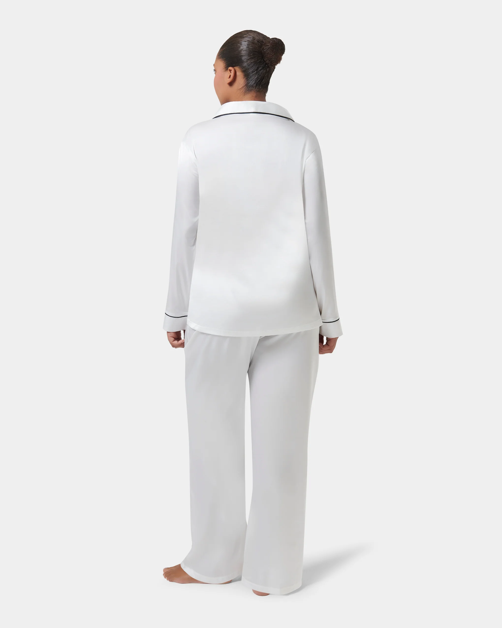 Claudia Shirt and Trouser Set Cream/Black