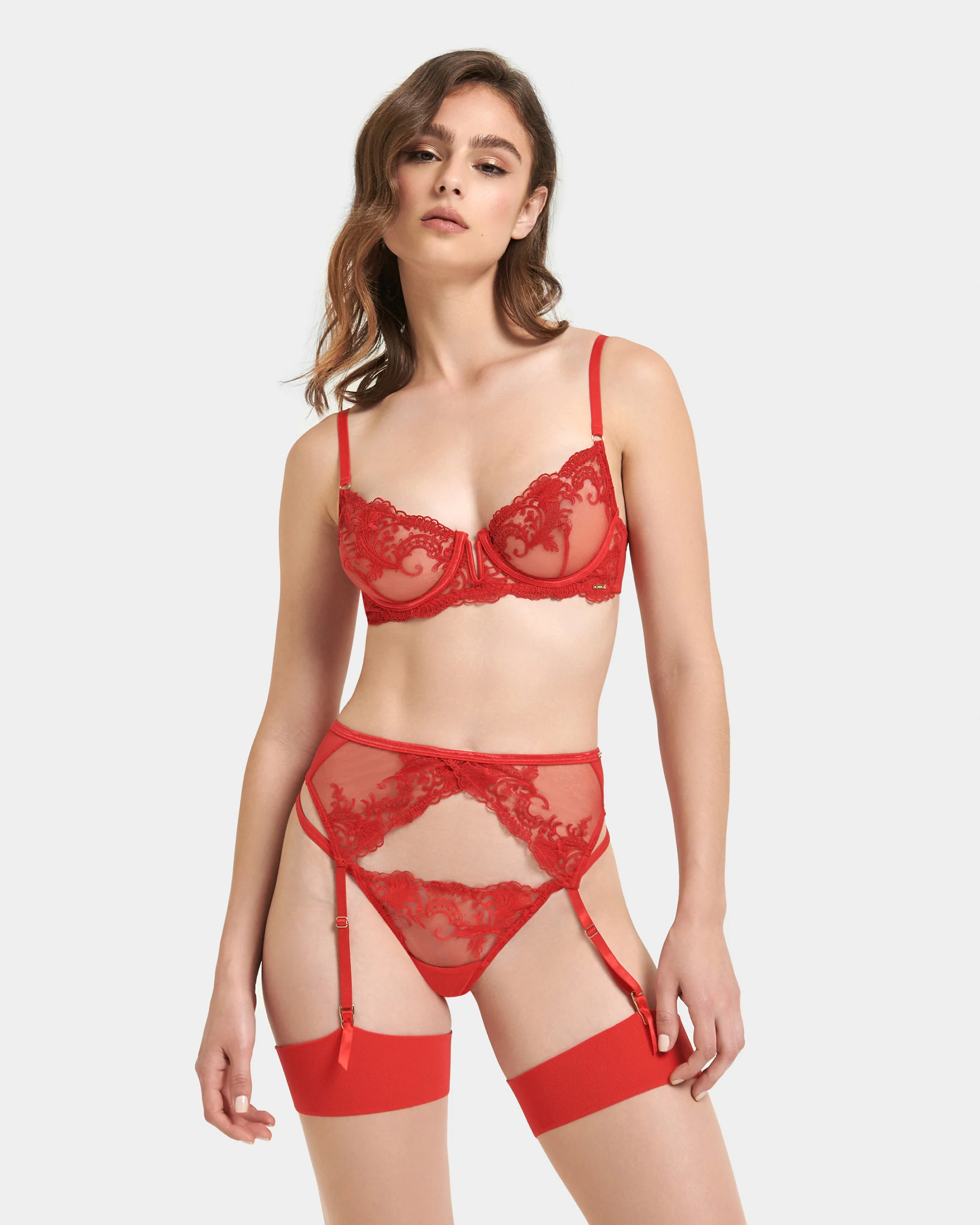 Marseille Suspender Red
