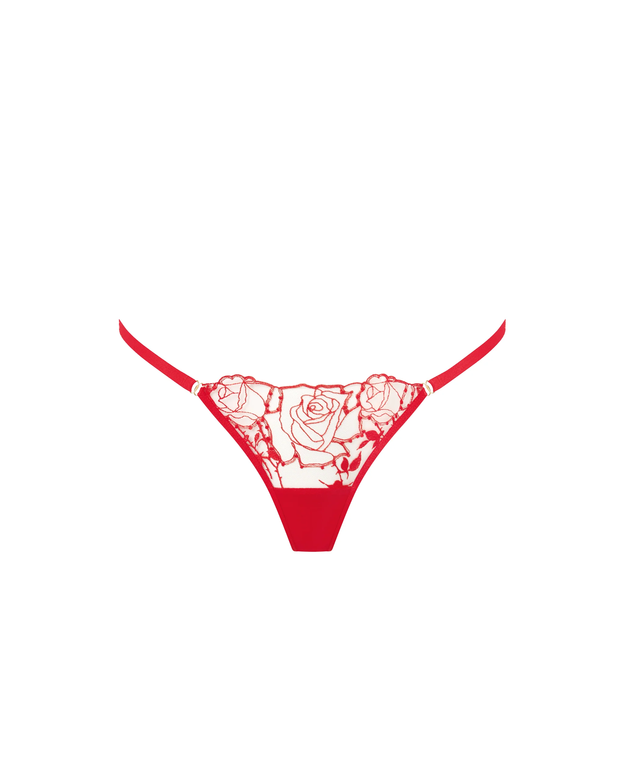 Rosalie Thong Red/Sheer