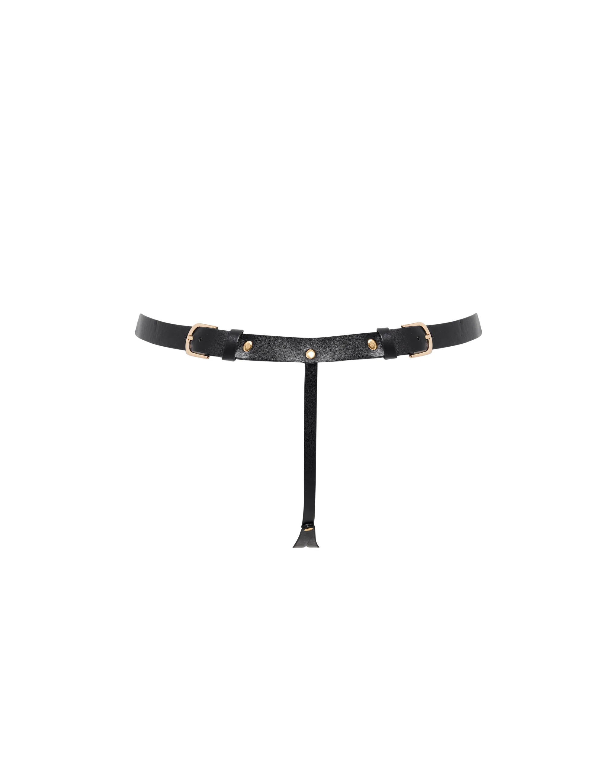 Lotus Open Thong Black