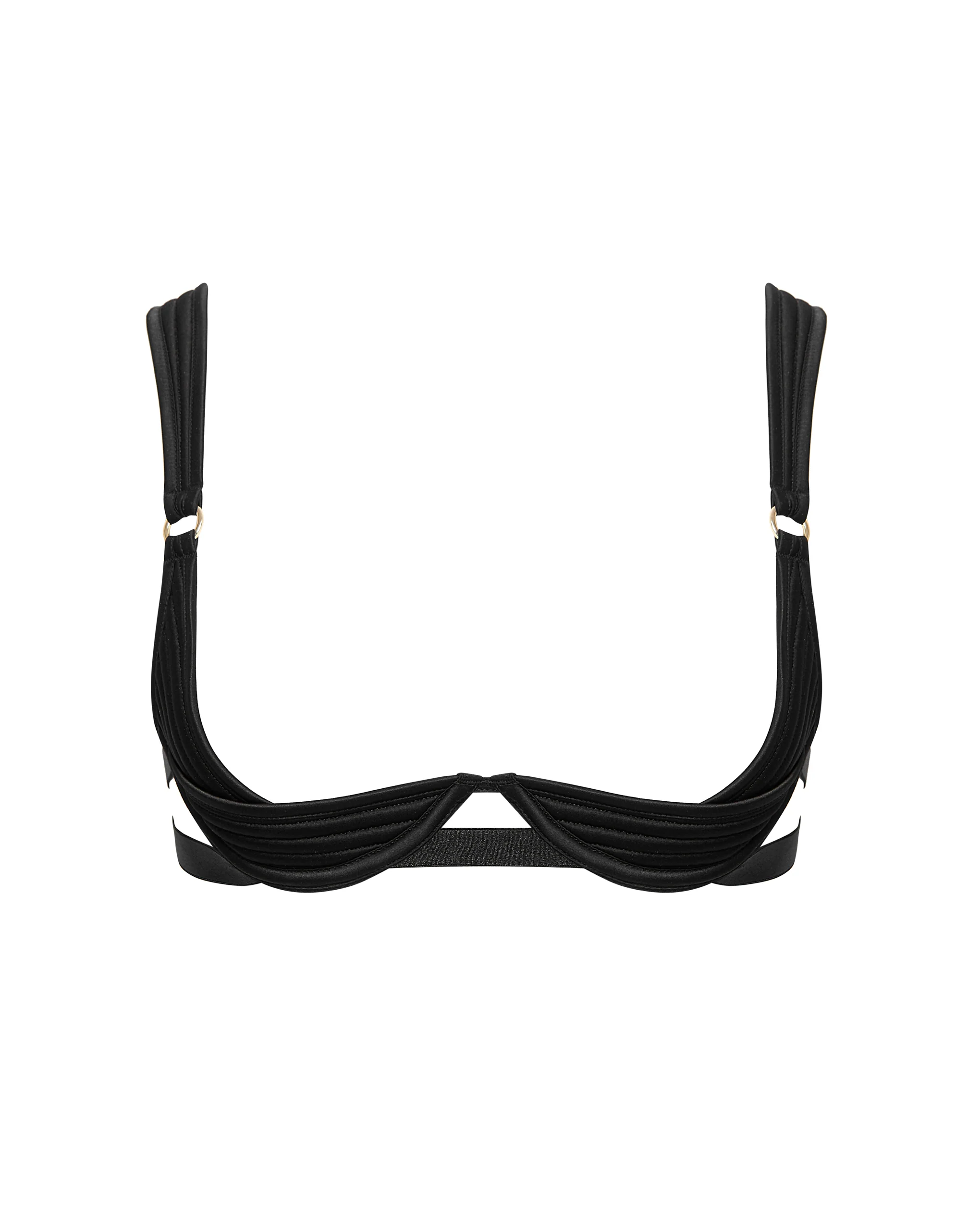 Allegra Open Wired Bra Black