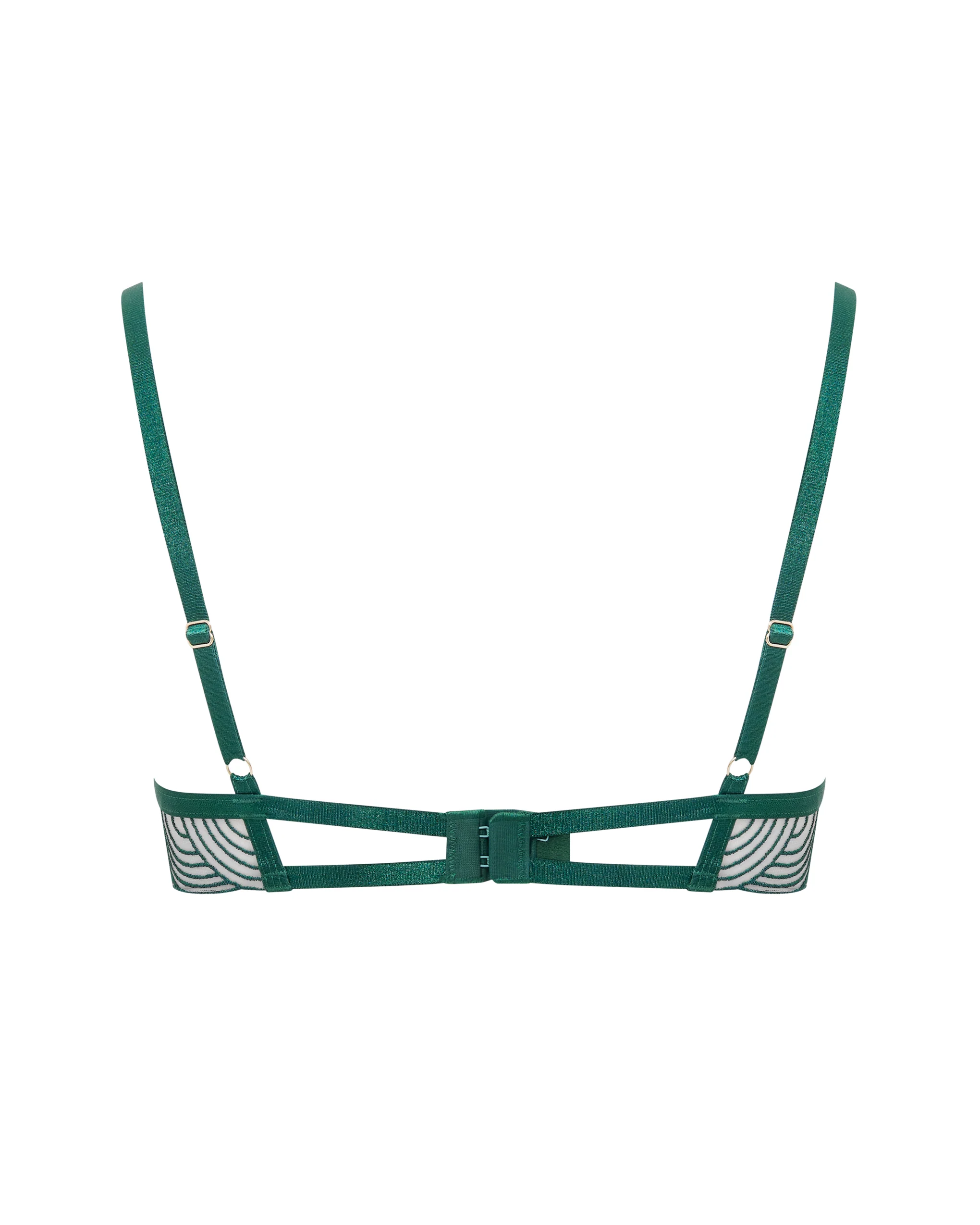 Aster Wired Bra Botanical Garden Green/Sheer