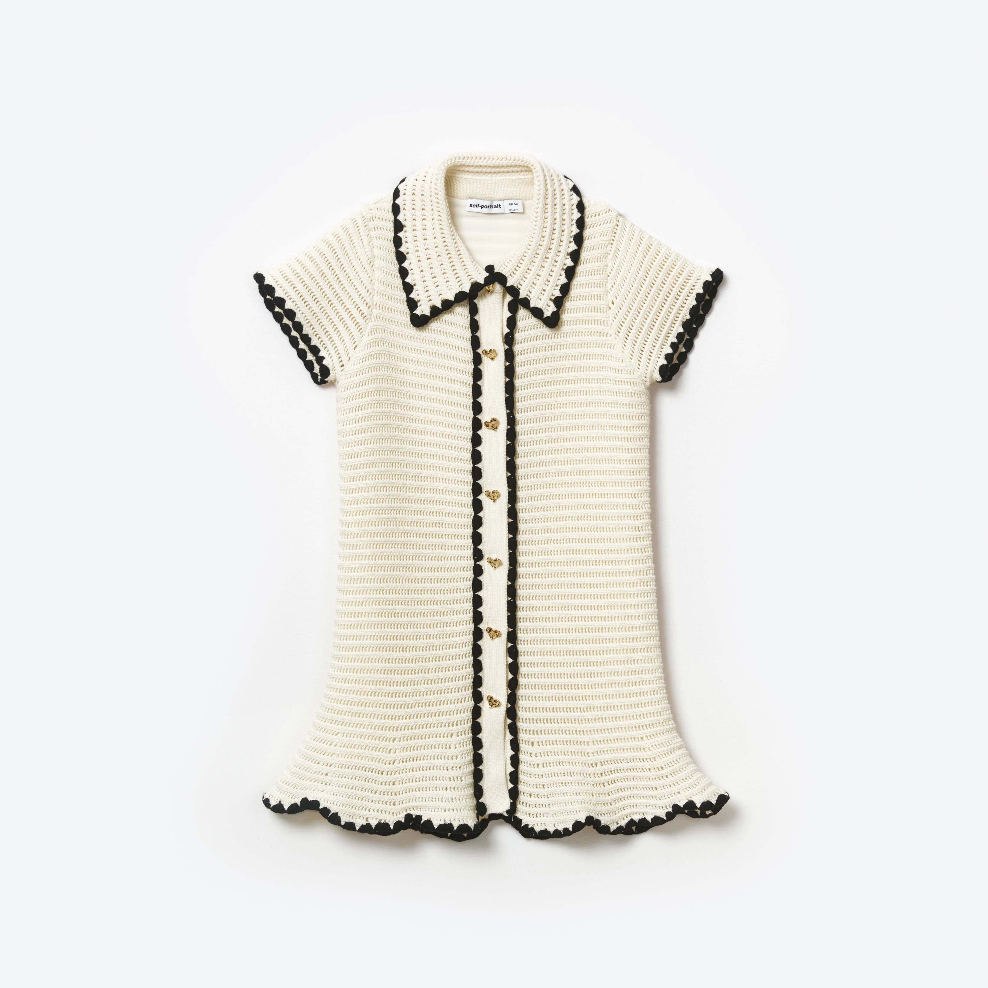 Cream Crochet Mini Dress