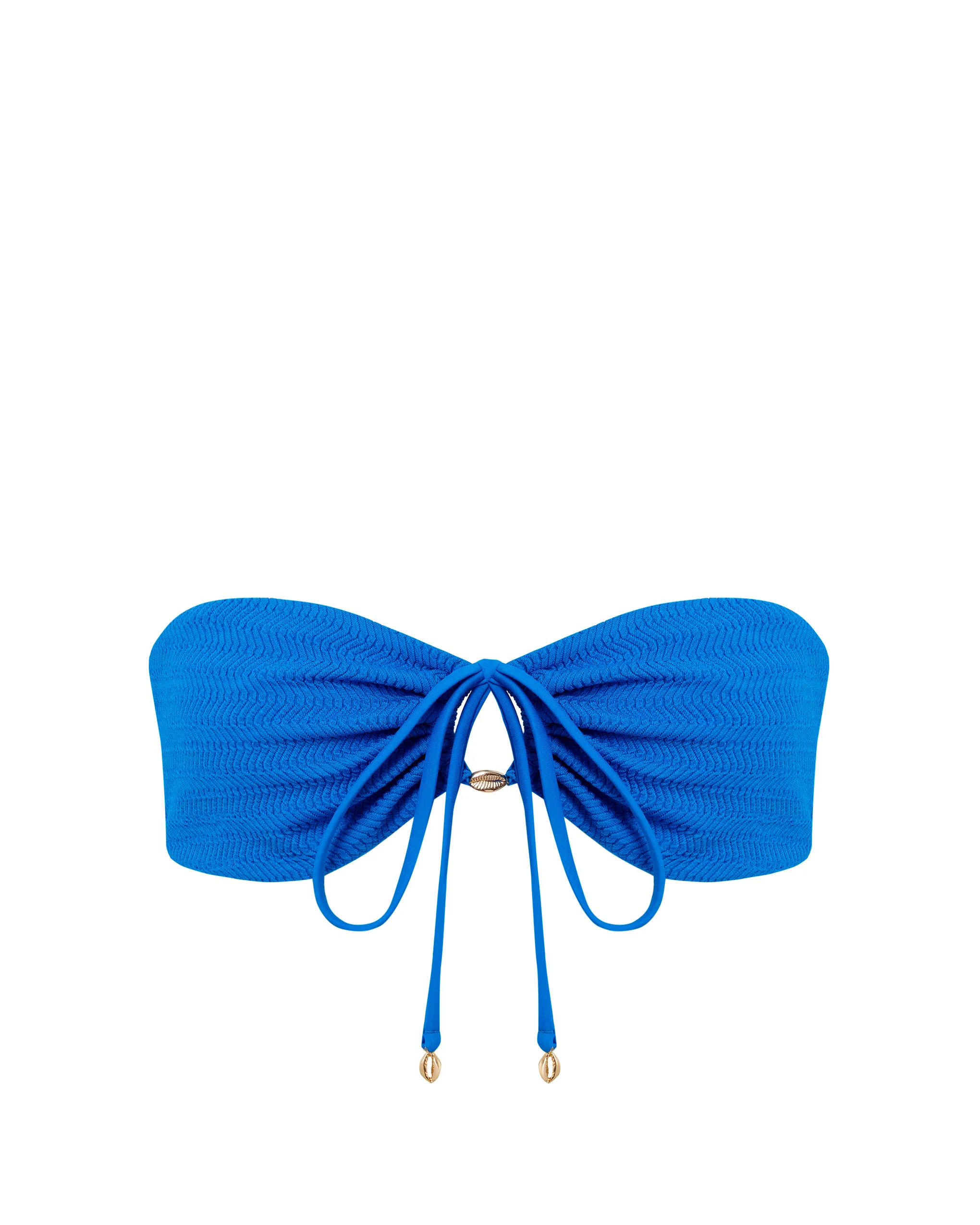 Shala Multi-Way Bandeau Bikini Top Blue