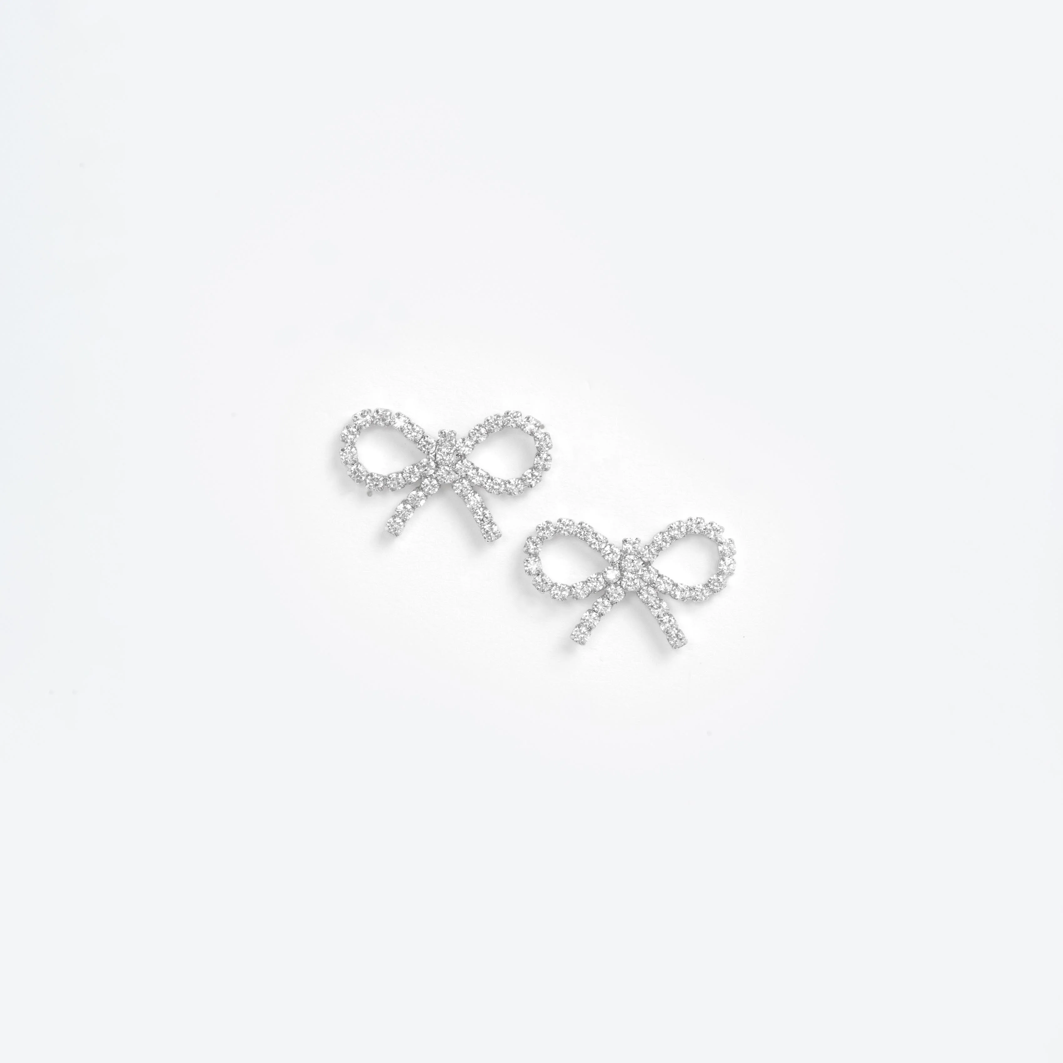 Mini Bow Crystal Earrings