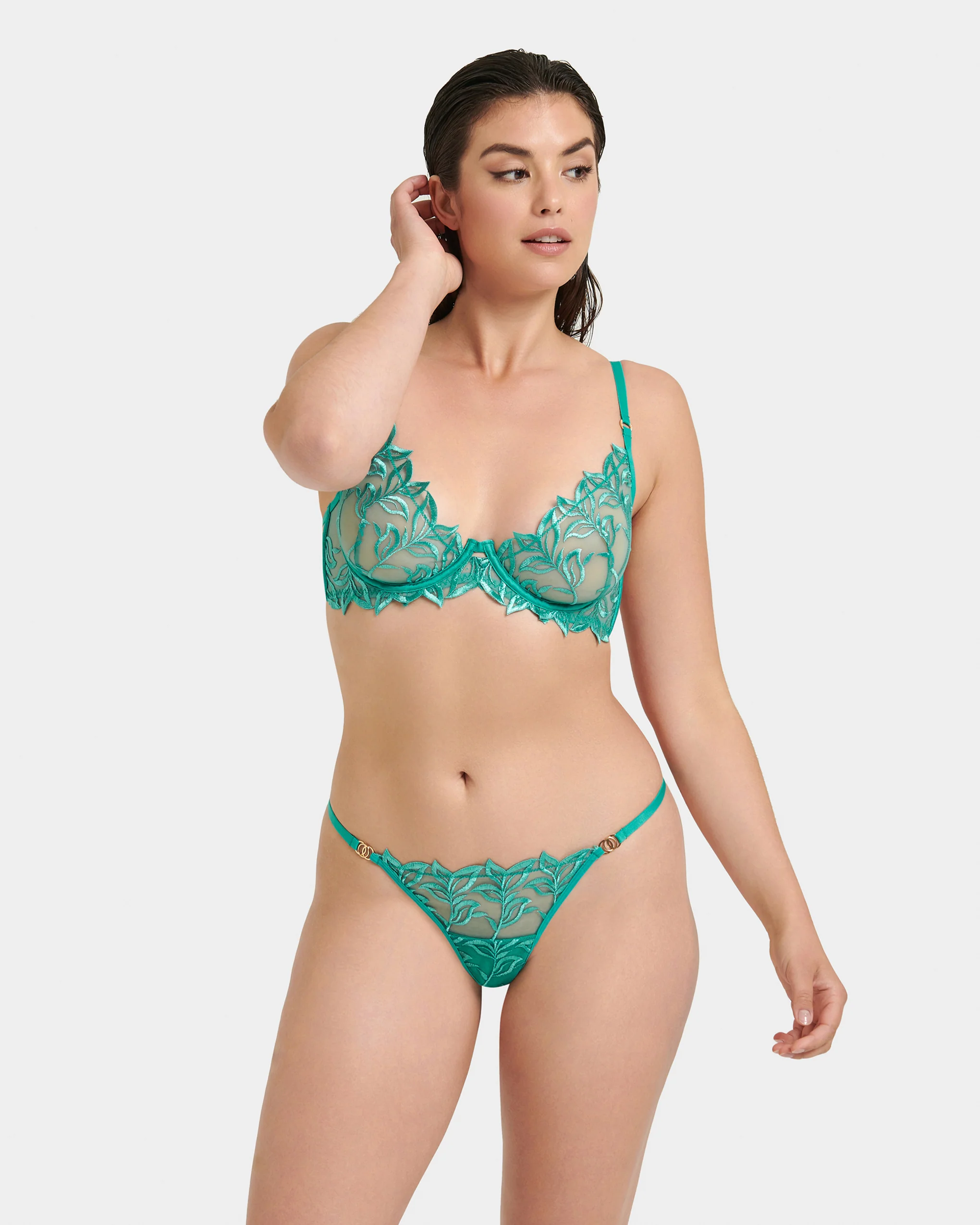 Isadora Bra Columbia Green