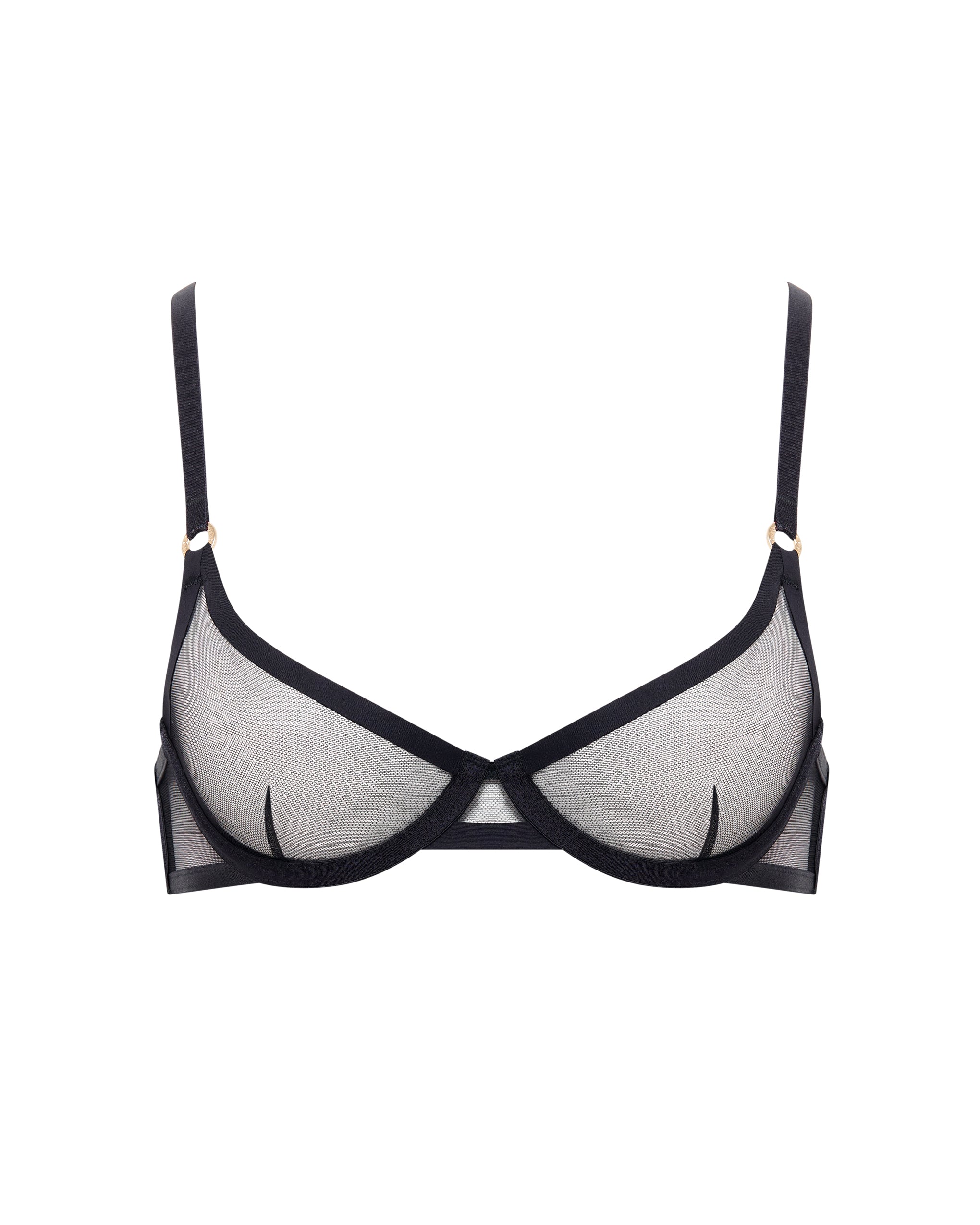 Naomi Sheer Bra Black