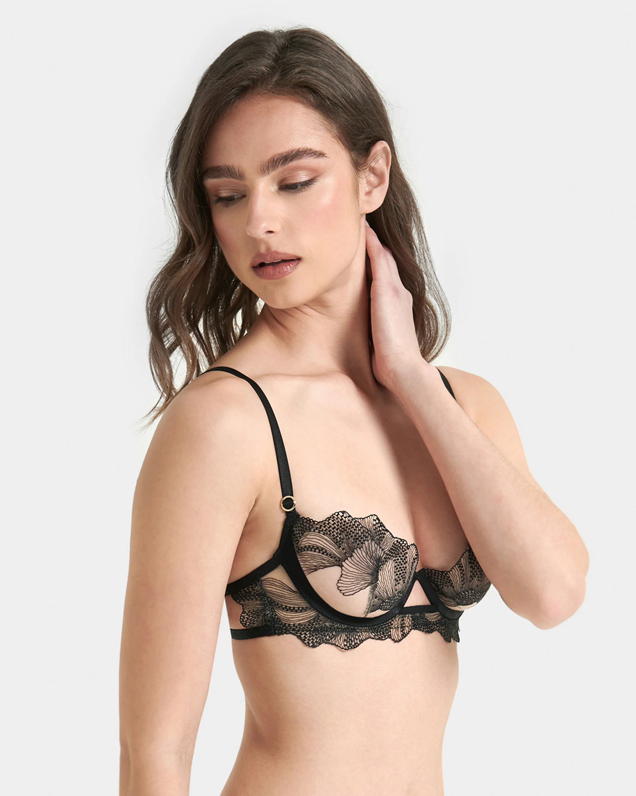 Adeline Bra Sheer/Black