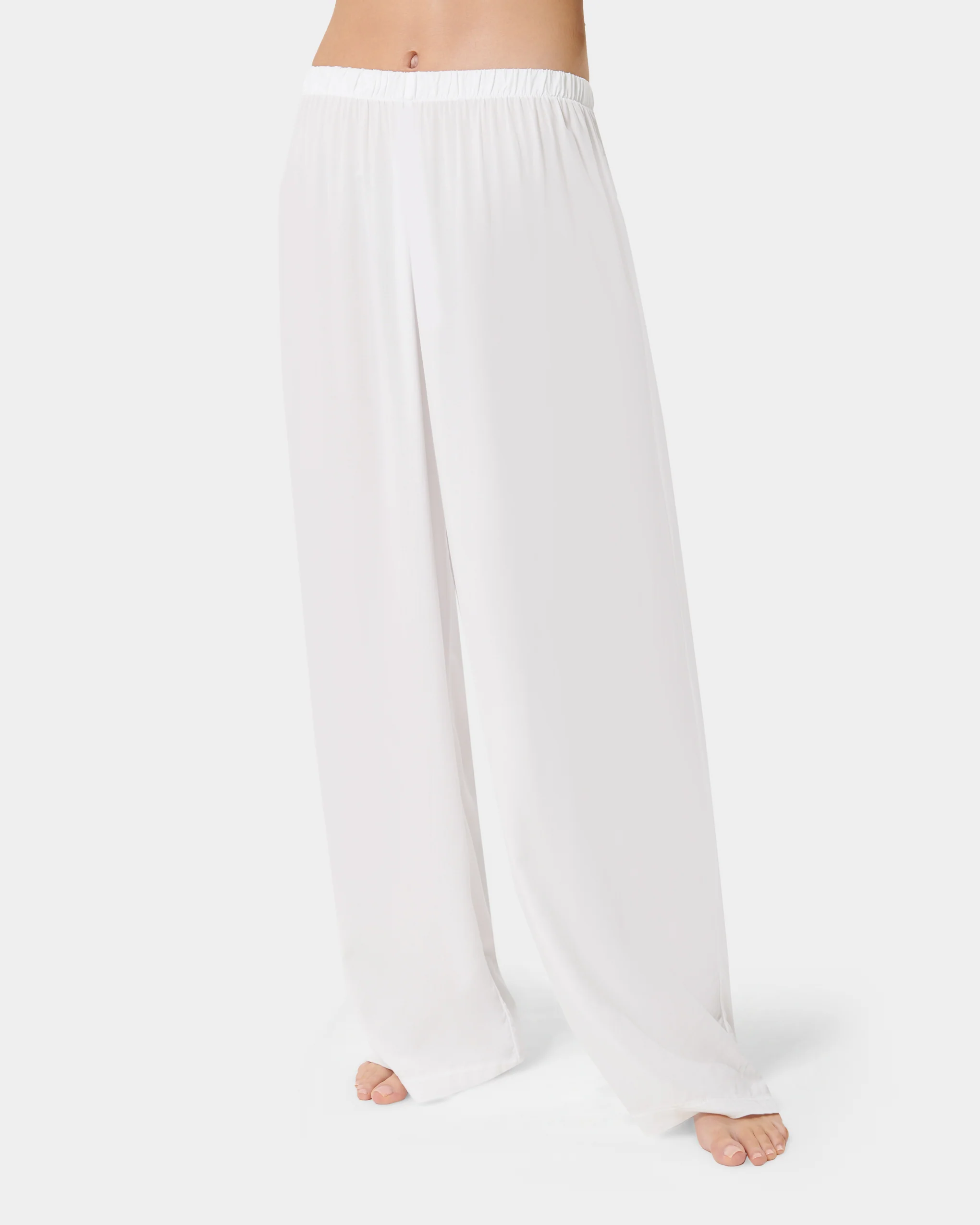 Tarcon Eco Viscose Long Pyjama Set White