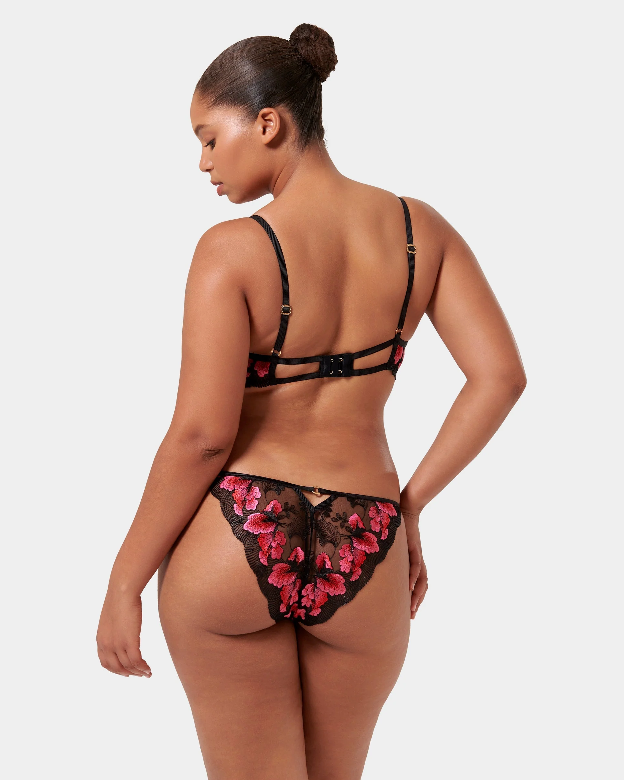 Set: Vivienne Fuchsia Pink/Red/Black