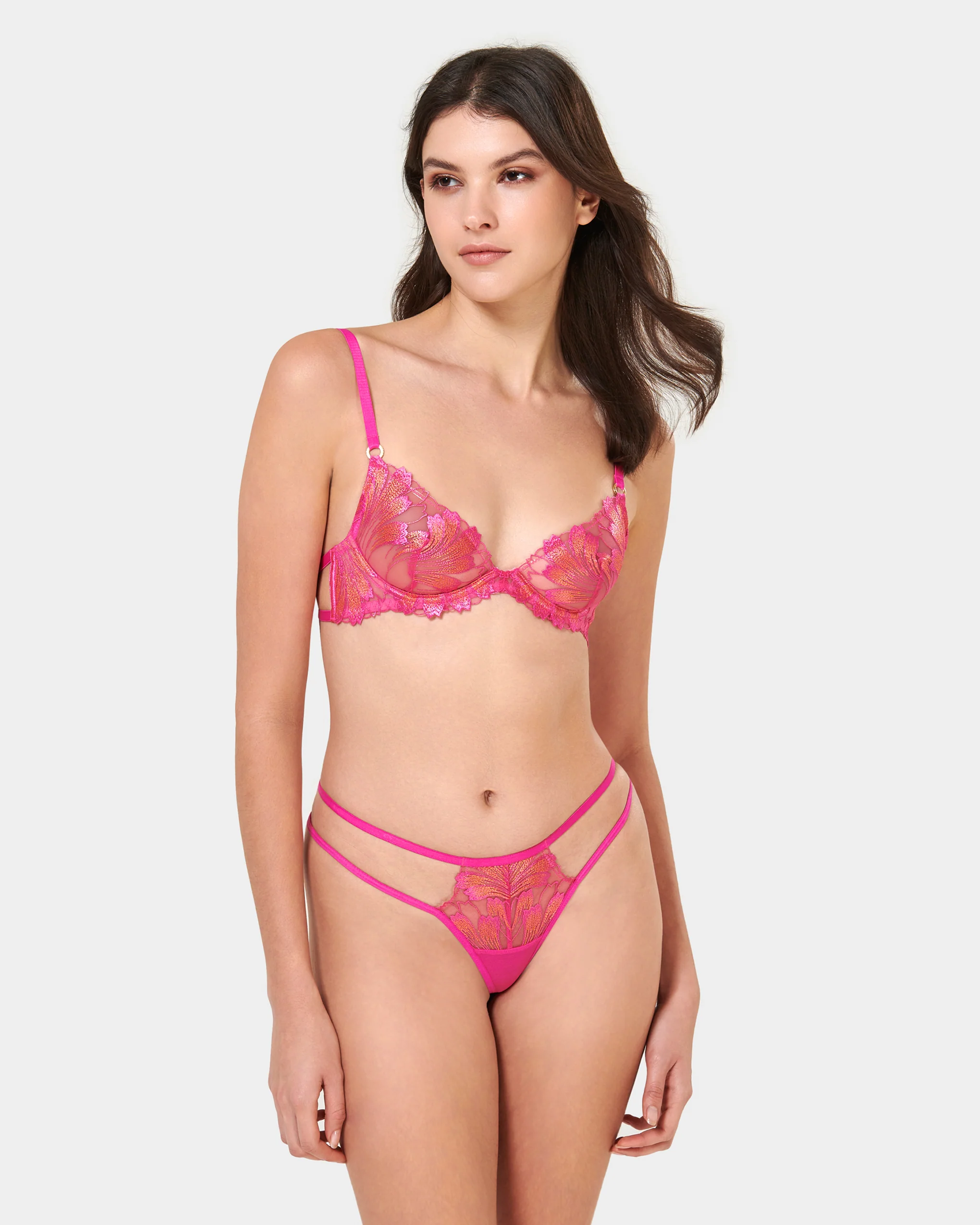 Colette Bra Fuchsia Pink/Orange Pepper